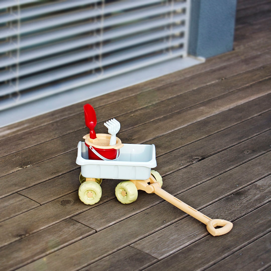 Klein Bollerwagen »Little Foot, Spiel-Bollerwagen mit Eimerset, aus Recyclingkunststoff«, Made in Germany