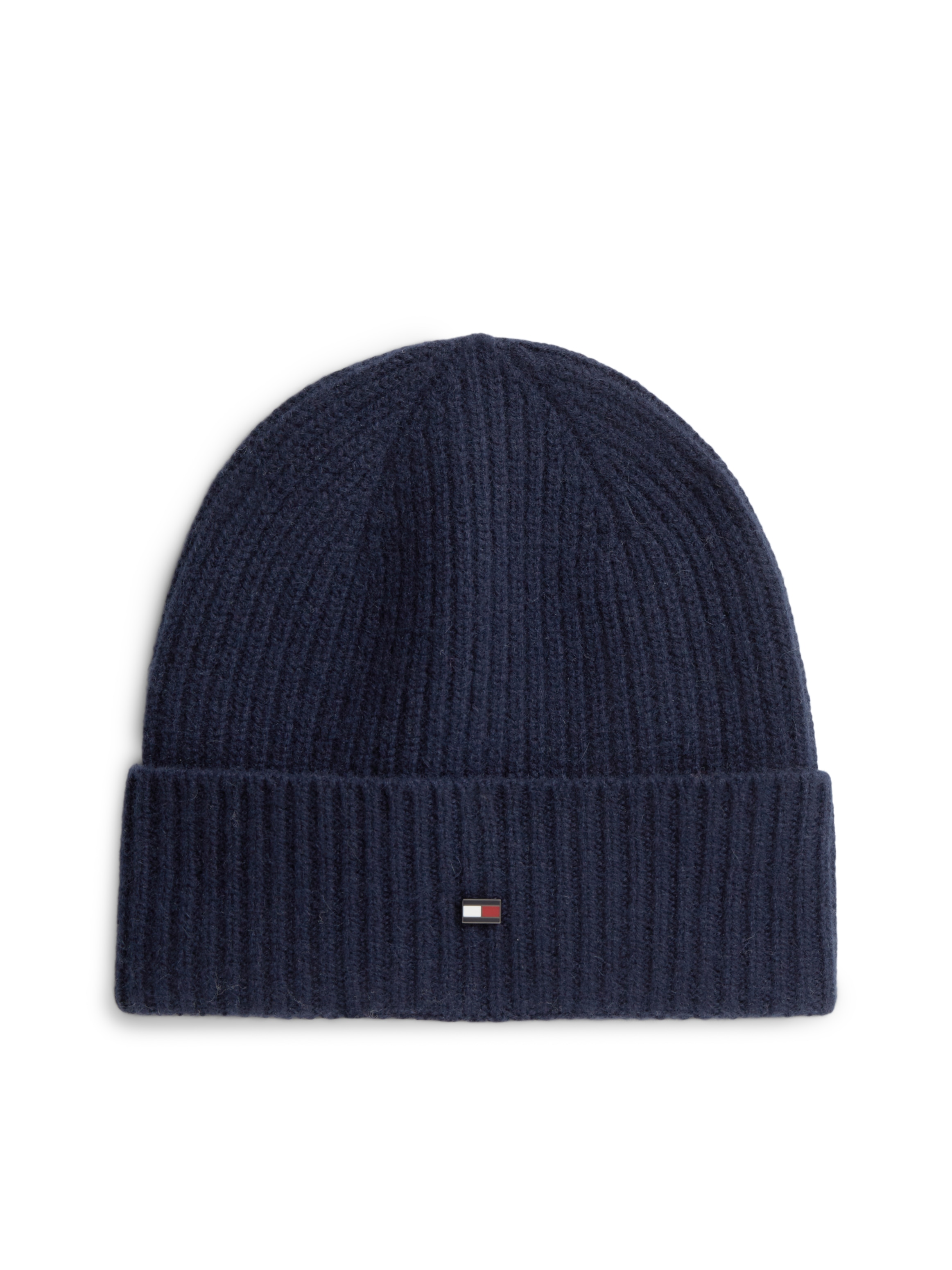 Tommy Hilfiger Strickmütze »FLAG CASHMERE BEANIE« One size mit Markenlogo