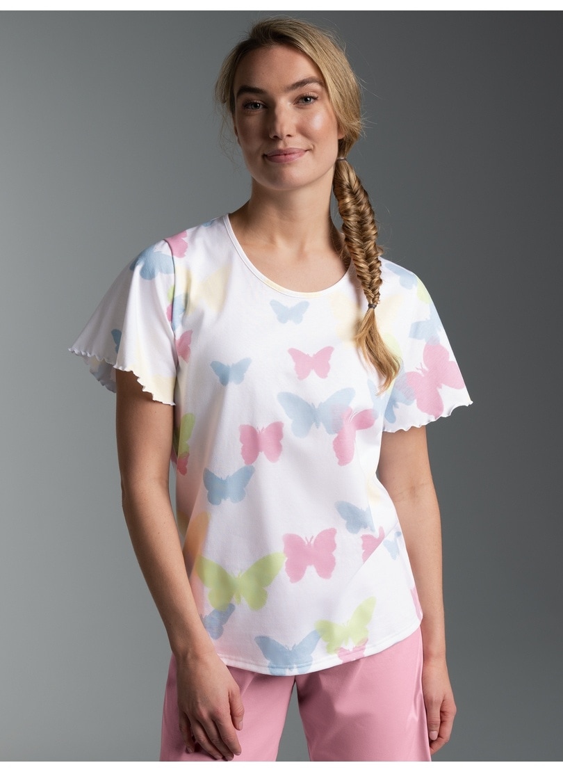 Trigema T-Shirt »TRIGEMA T Shirt mit Allover-Druck "Schmetterlinge"« 1