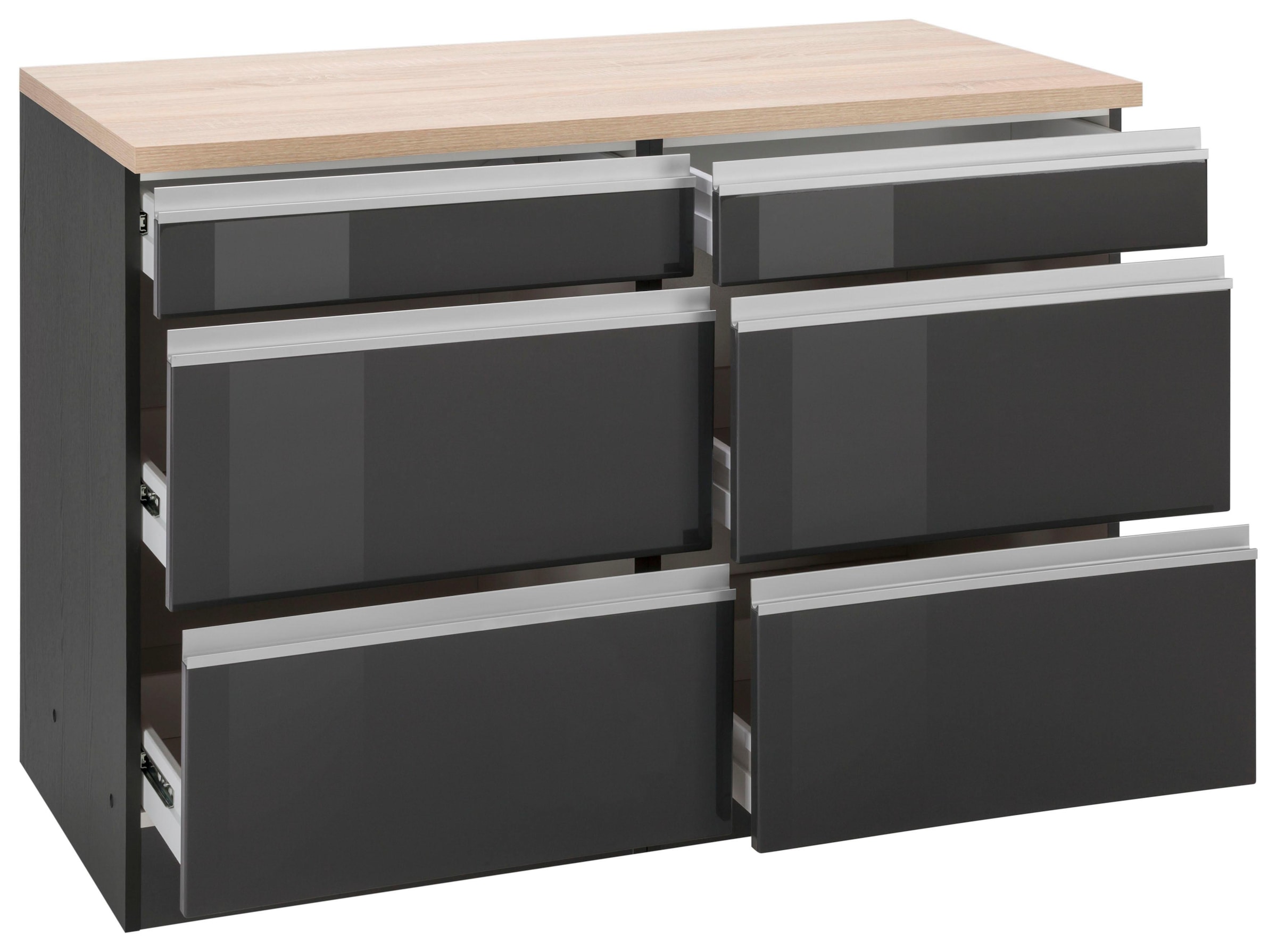 KOCHSTATION Unterschrank »KS-Ohio« Breite 120 cm