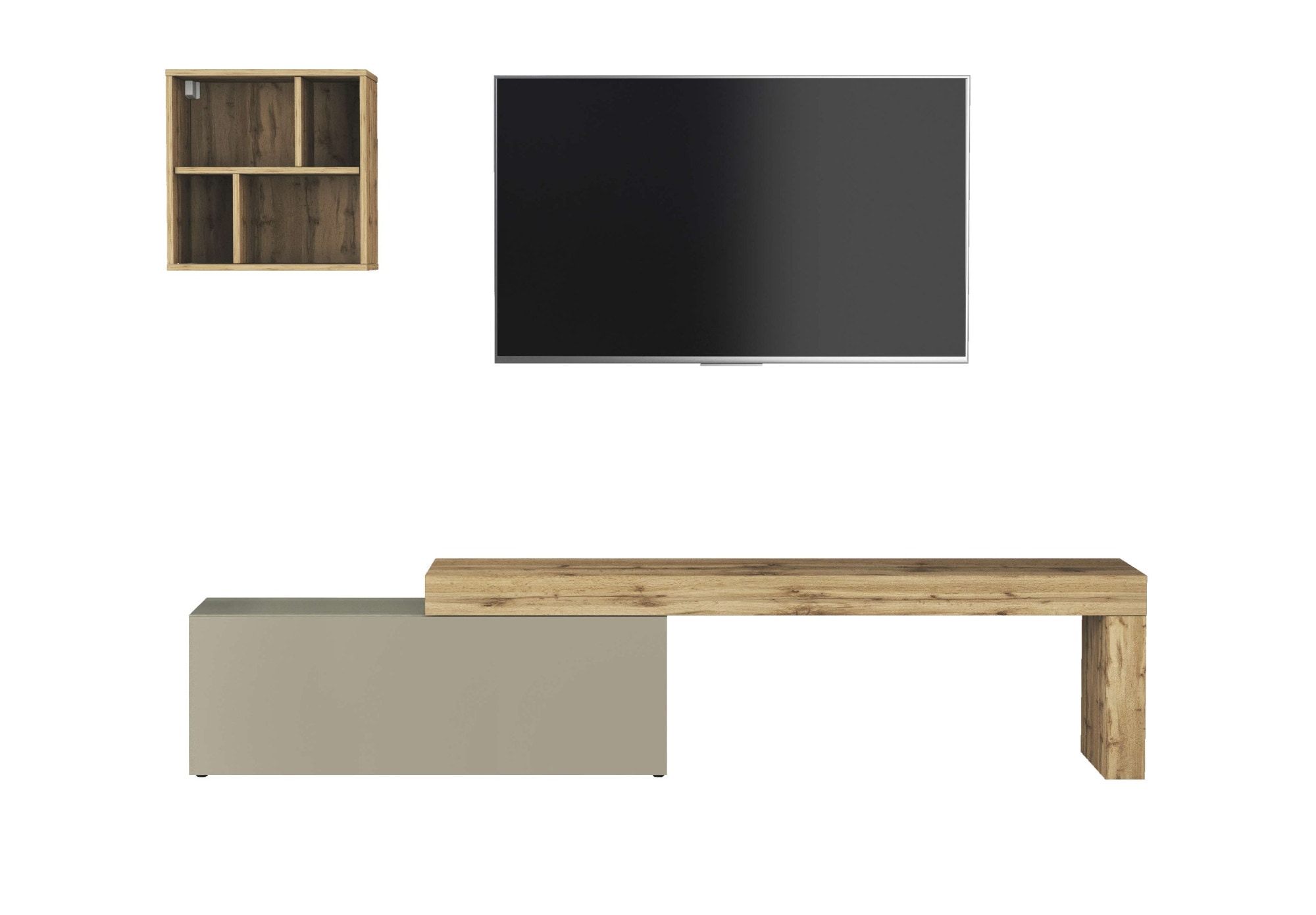 OTTO home TV-Wand »Chronos TV-Set, Wohnwand – Elemente frei platzierbar, Made in Italy« Set, 2-er set, 2 Stk. tlg.