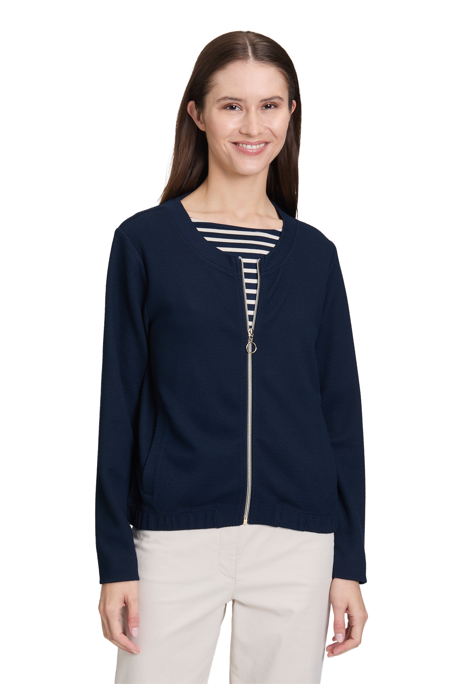 Betty Barclay Sweatshirt »Shirtjacke mit Struktur«