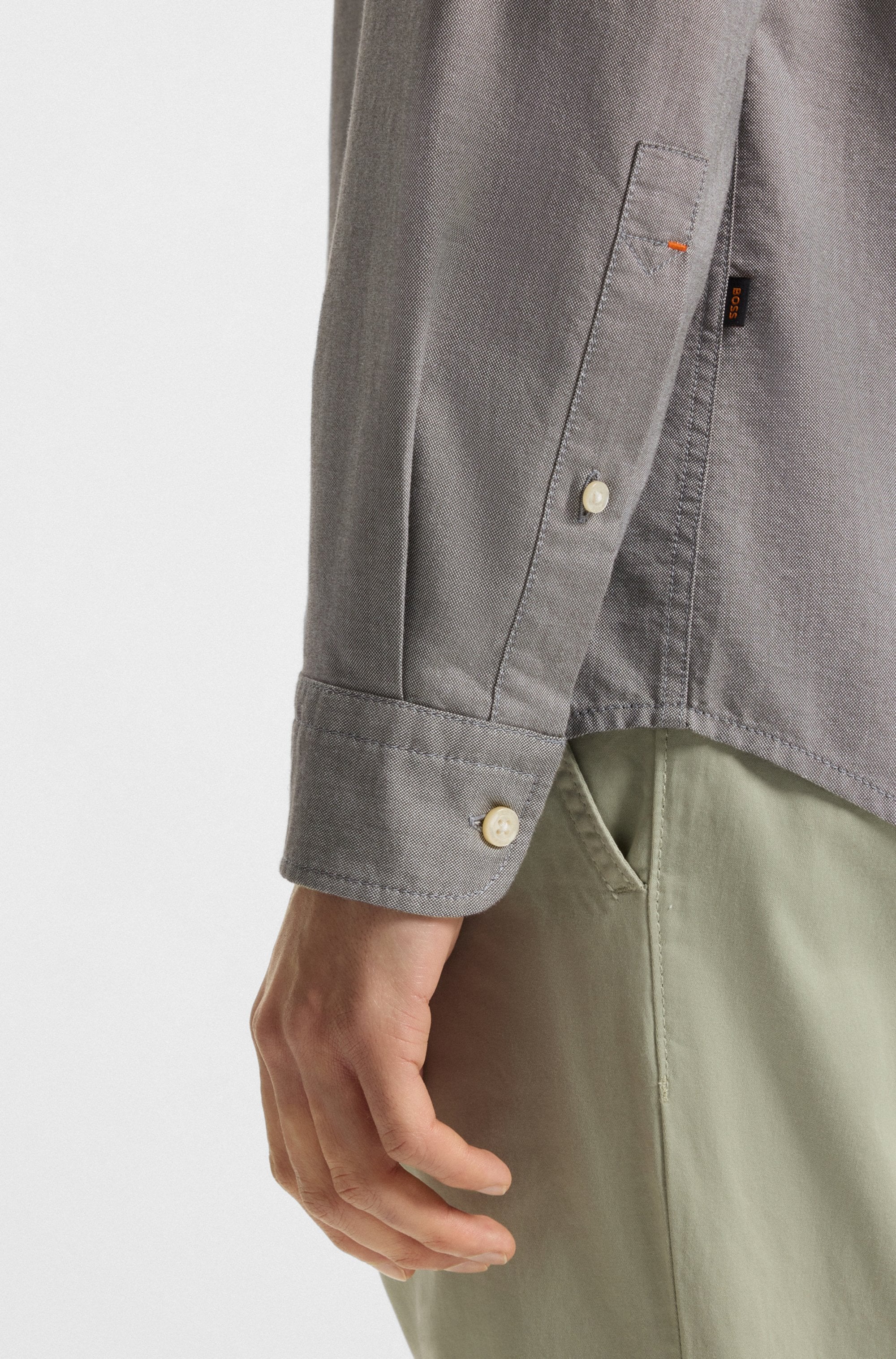BOSS ORANGE Businesshemd »Rickert«, mit Button-down-Kragen