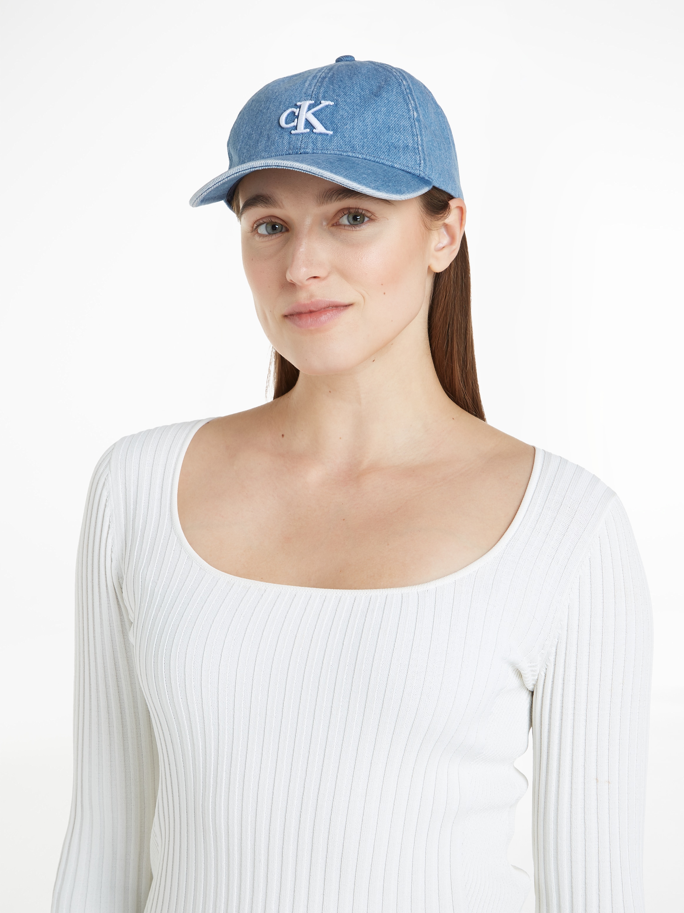Calvin Klein Jeans Baseball Cap »BLOCK DENIM CAP«, mit Logostickerei