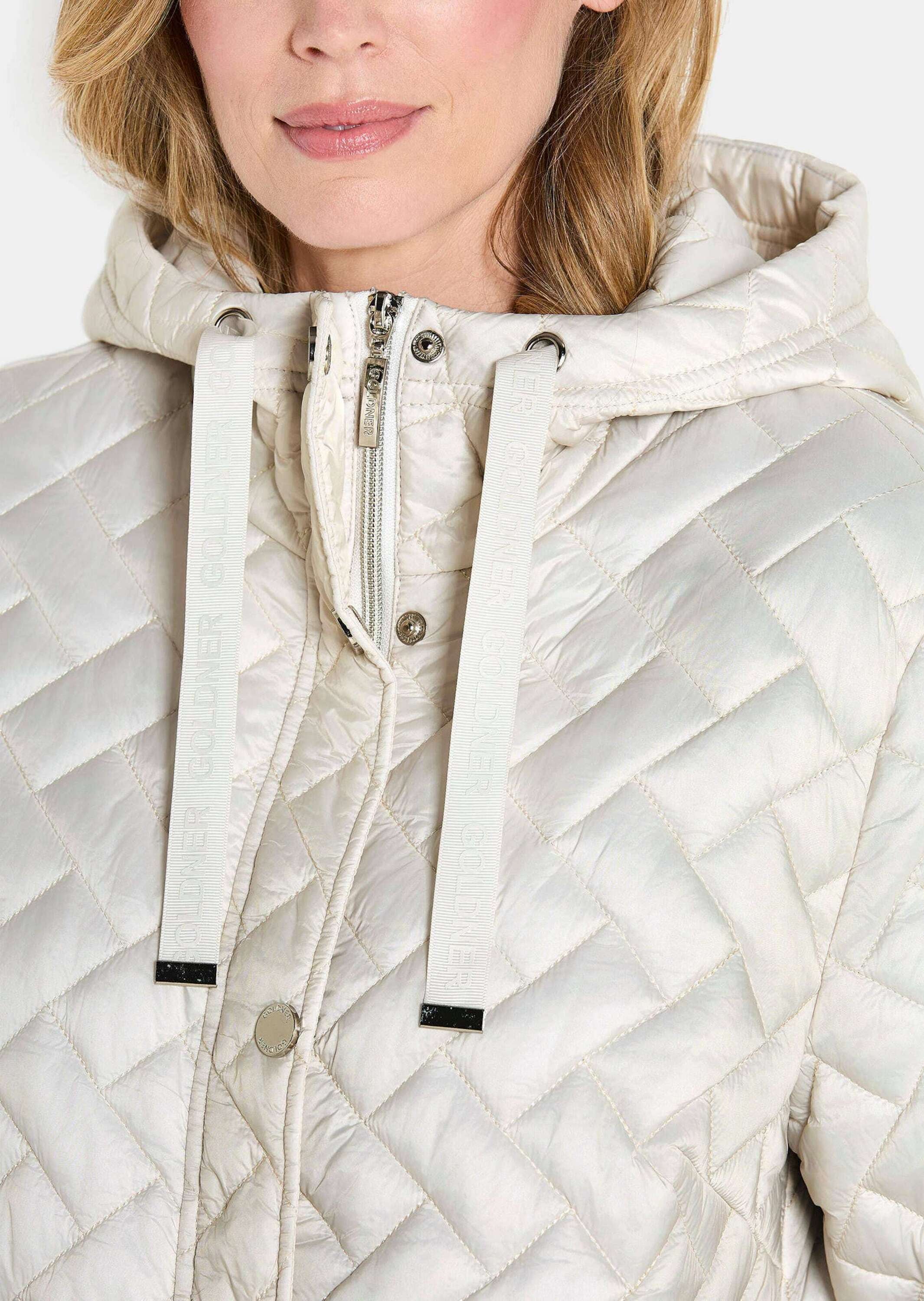 GOLDNER Kurzjacke »Kurzgröße Leichte Steppjacke mit Kapuze«