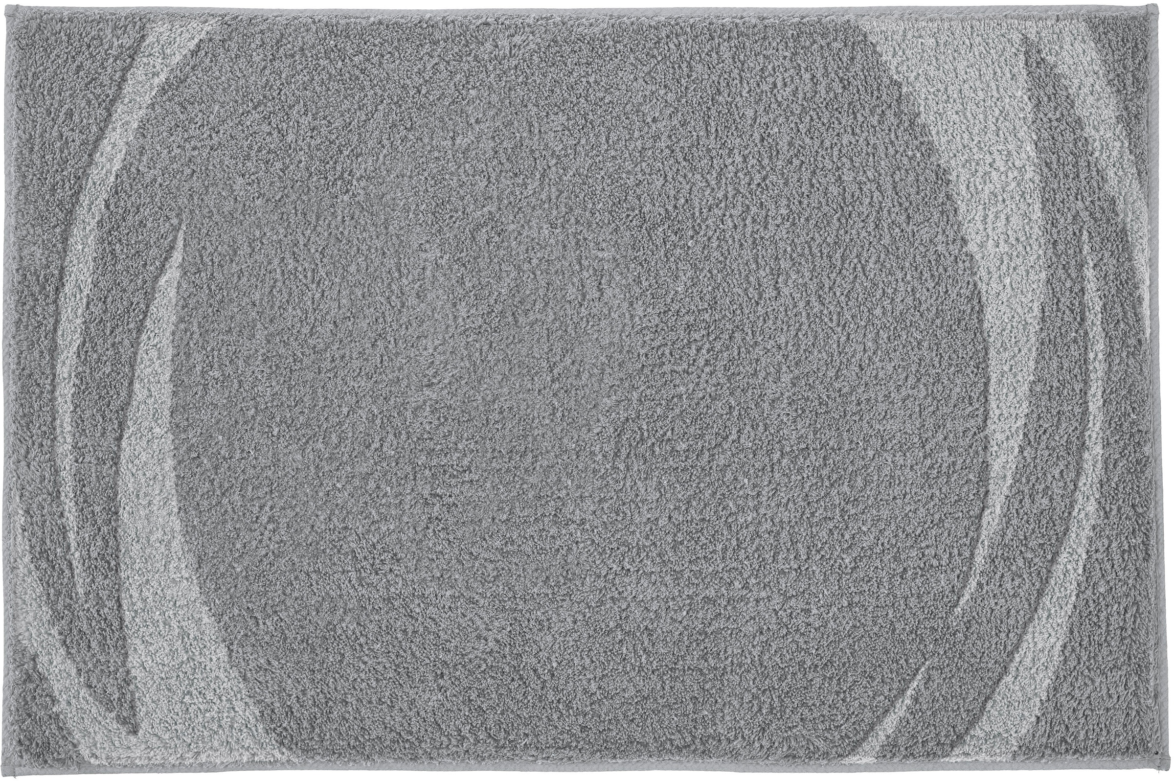 Kleine Wolke Badematte »»Mystic«« Höhe 25 mm rutschhemmend beschichtet fußbodenheizungsgeeignet Badteppich, modernes Design, Hoch-Tief Effekt, rechteckig & rund