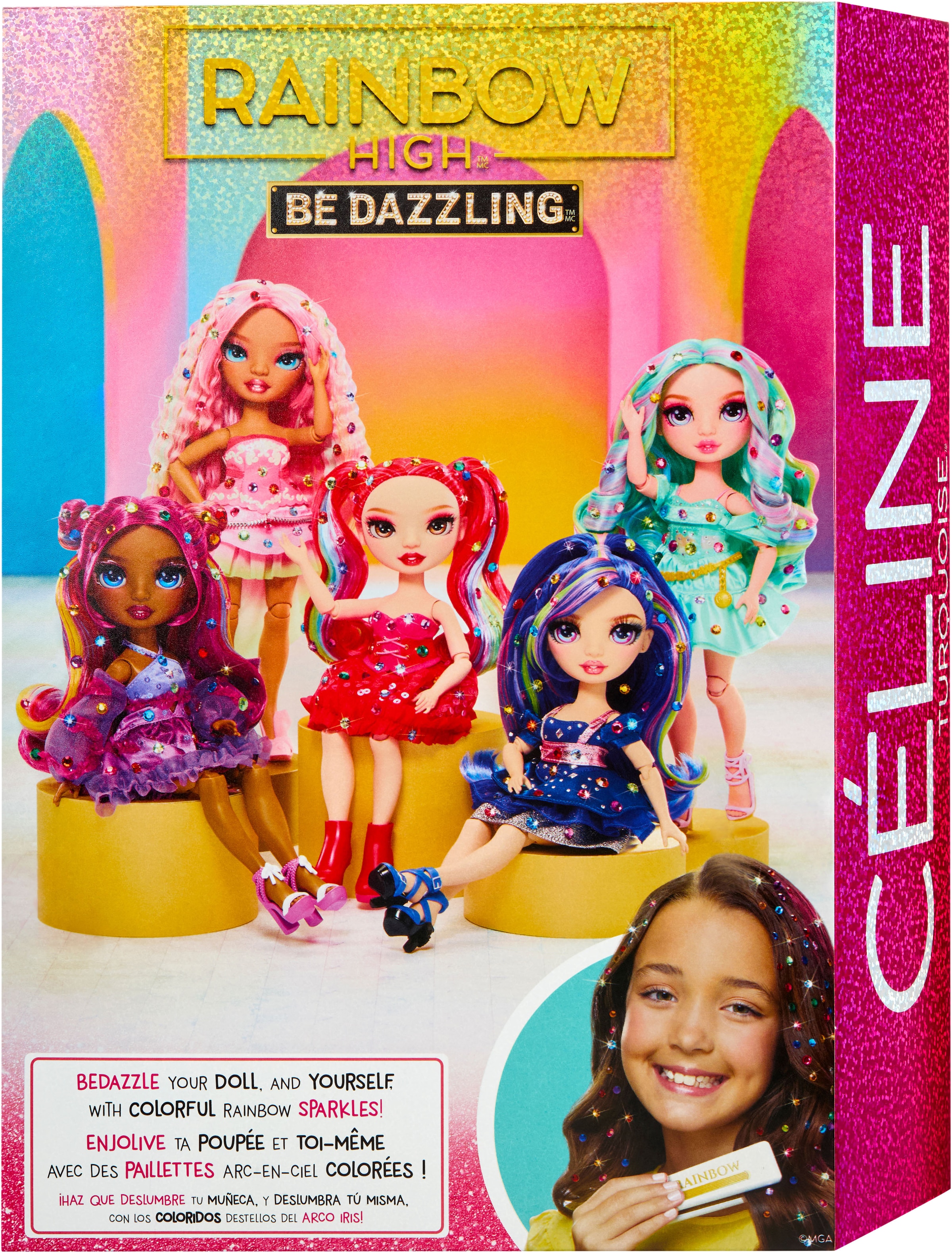 RAINBOW HIGH Anziehpuppe »Rainbow High Be Dazzling Fashion Dolls- Celine Turquoise«