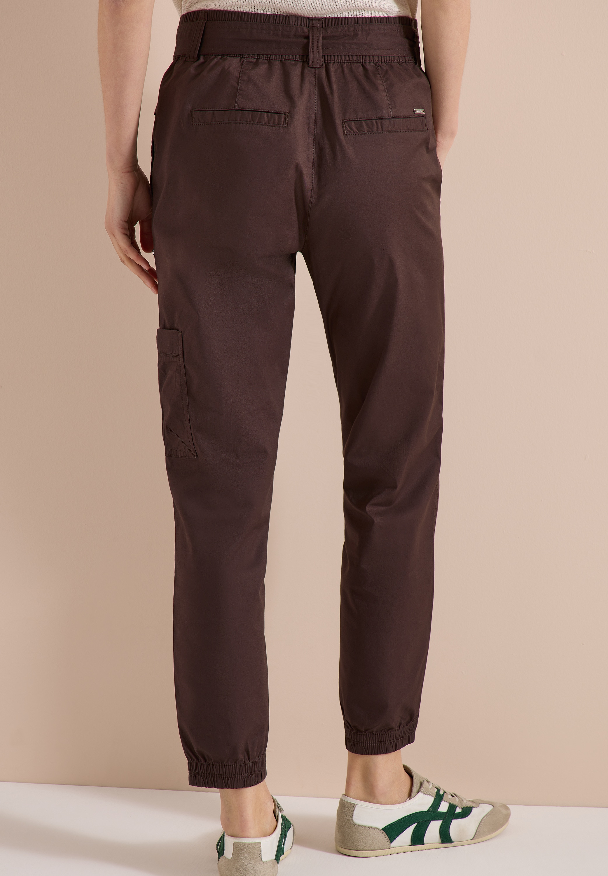 Cecil Stoffhose »Style Chelsea«  im Loose Fit und im Papertouch-Style/mit Gürtel