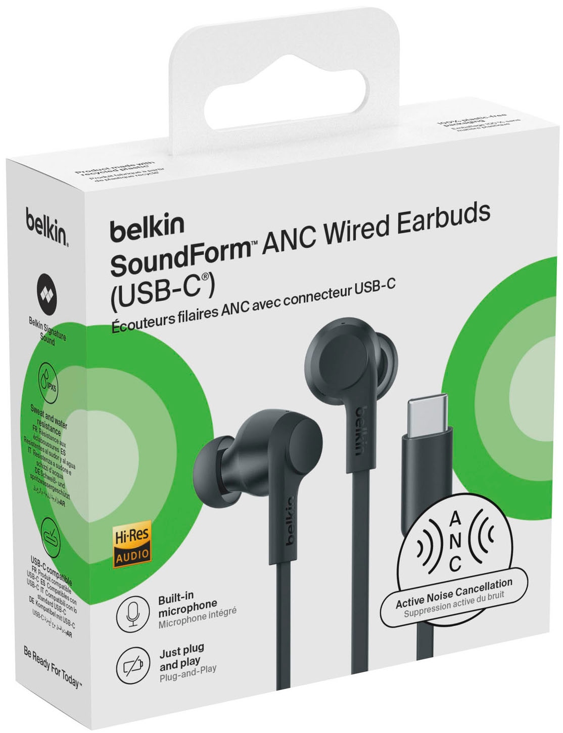 Belkin In-Ear-Kopfhörer »SoundForm« nicht vorhanden Active Noise Cancelling (ANC)