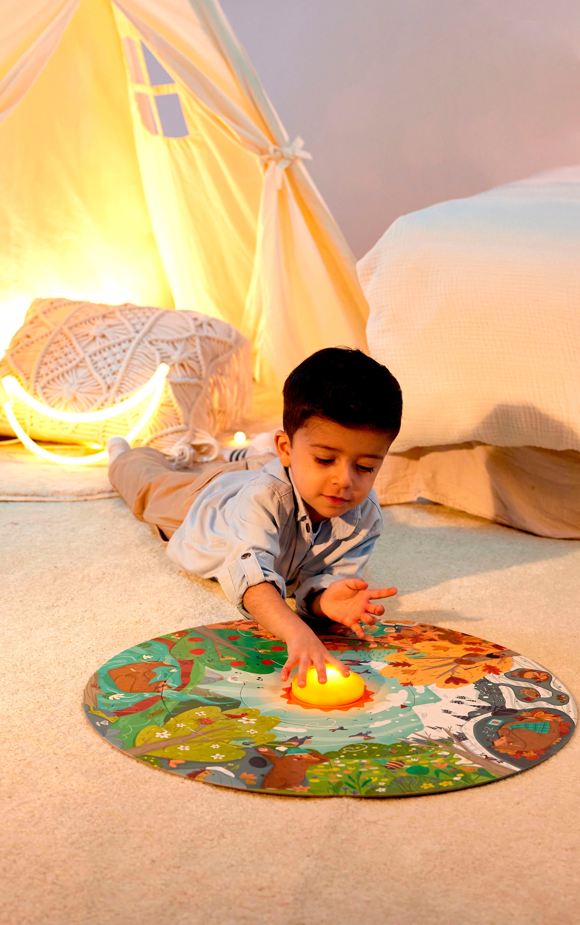 Hape Puzzle »Vier Jahreszeiten« mit Lichteffekt