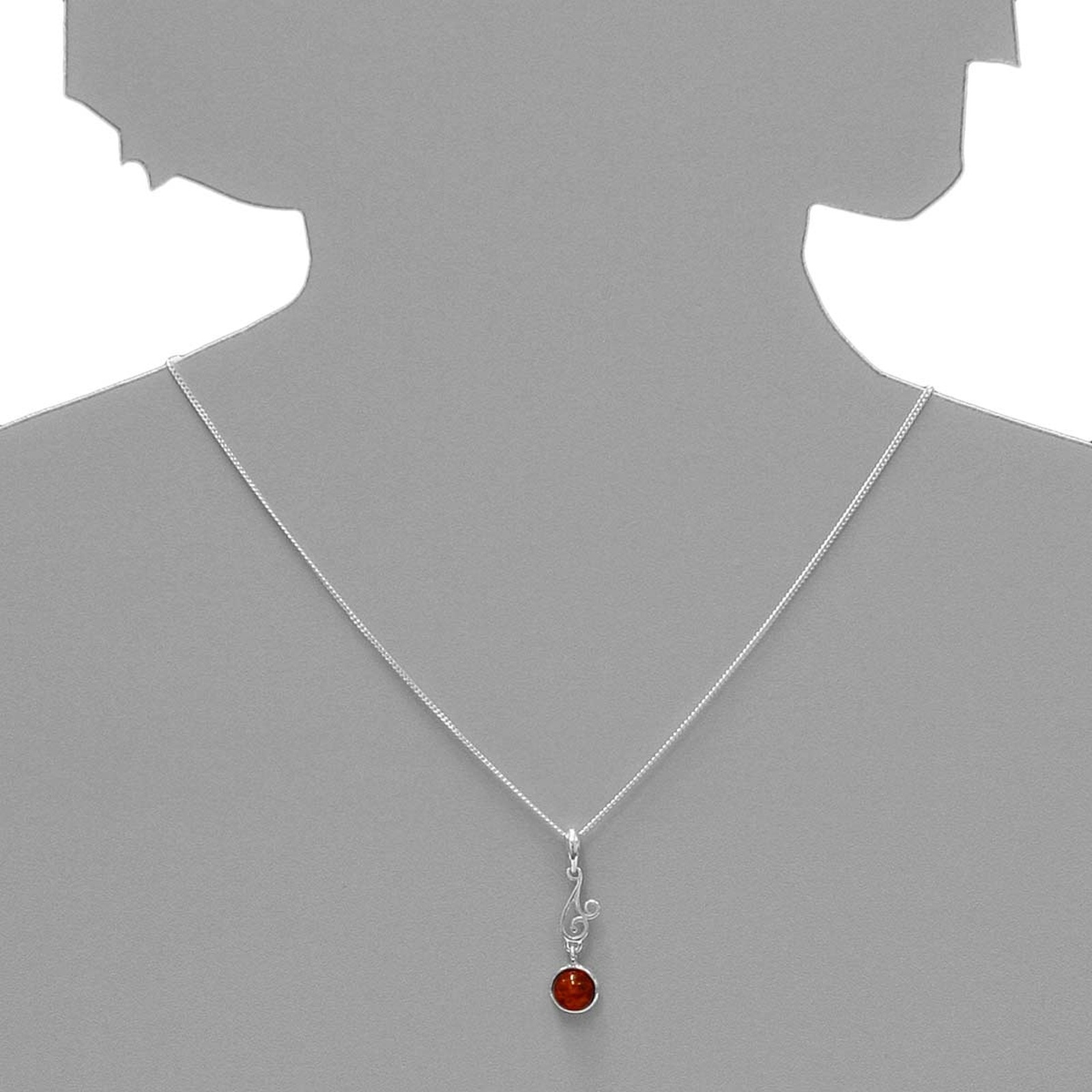 OSTSEE-SCHMUCK Kette mit Anhänger »- Hanne - Silber 925/000 - Bernstein«