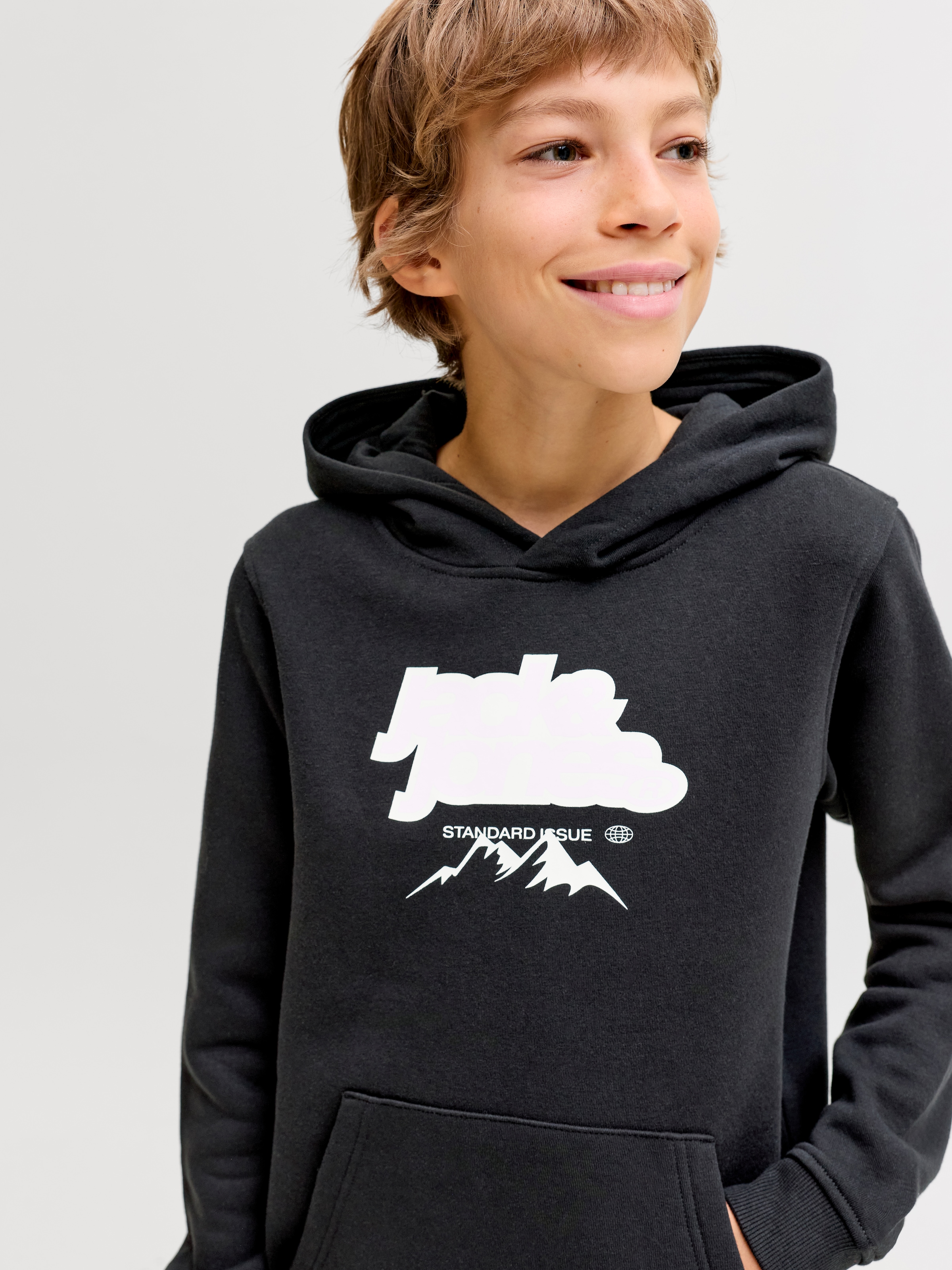 Jack & Jones Junior Kapuzensweatshirt »JCOFLARE FRONT SWEAT HOOD FST JNR«
