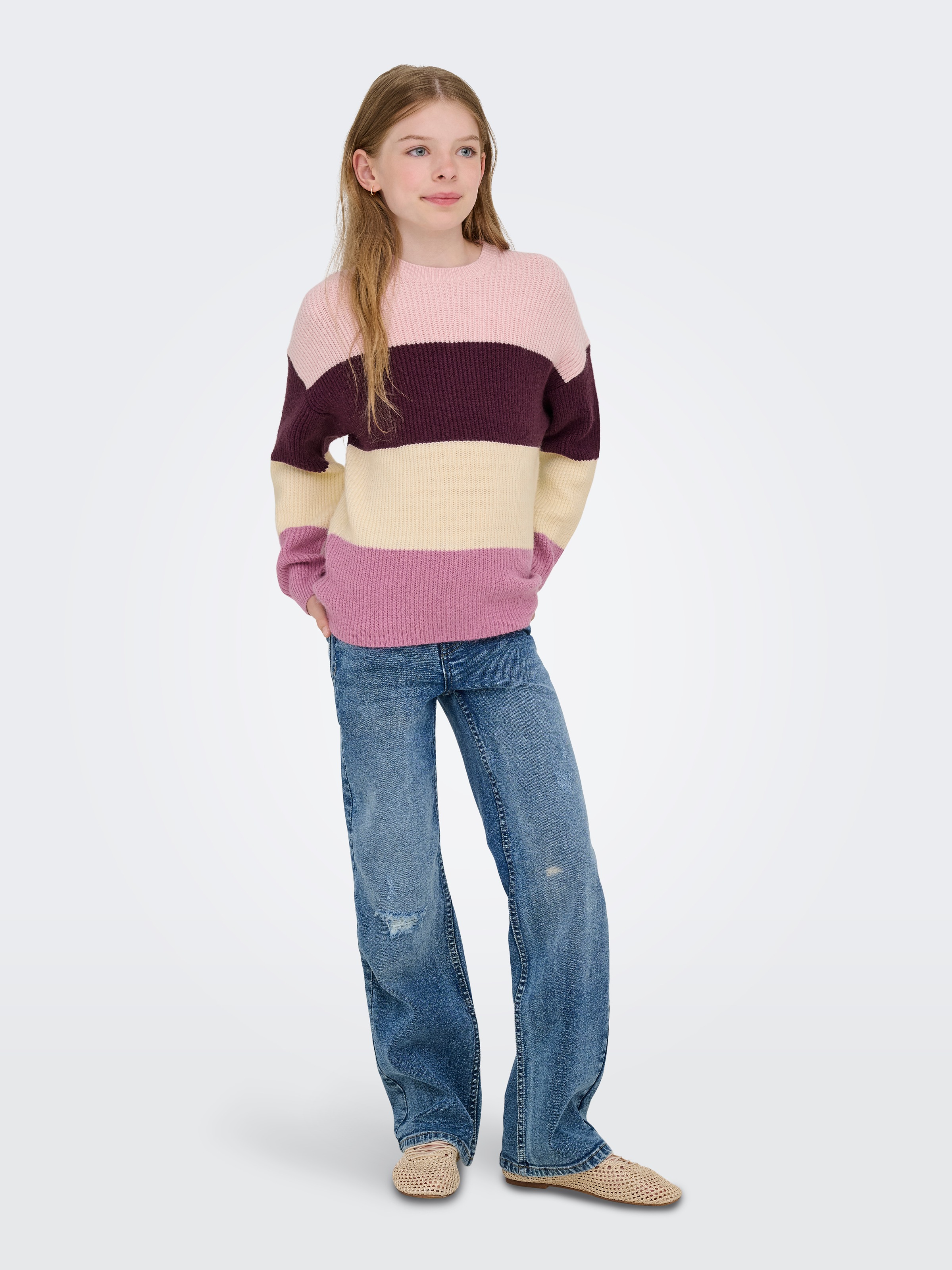 KIDS ONLY Strickpullover »KOGSANDY L/S STRIPE PULLOVER KNT NOOS«