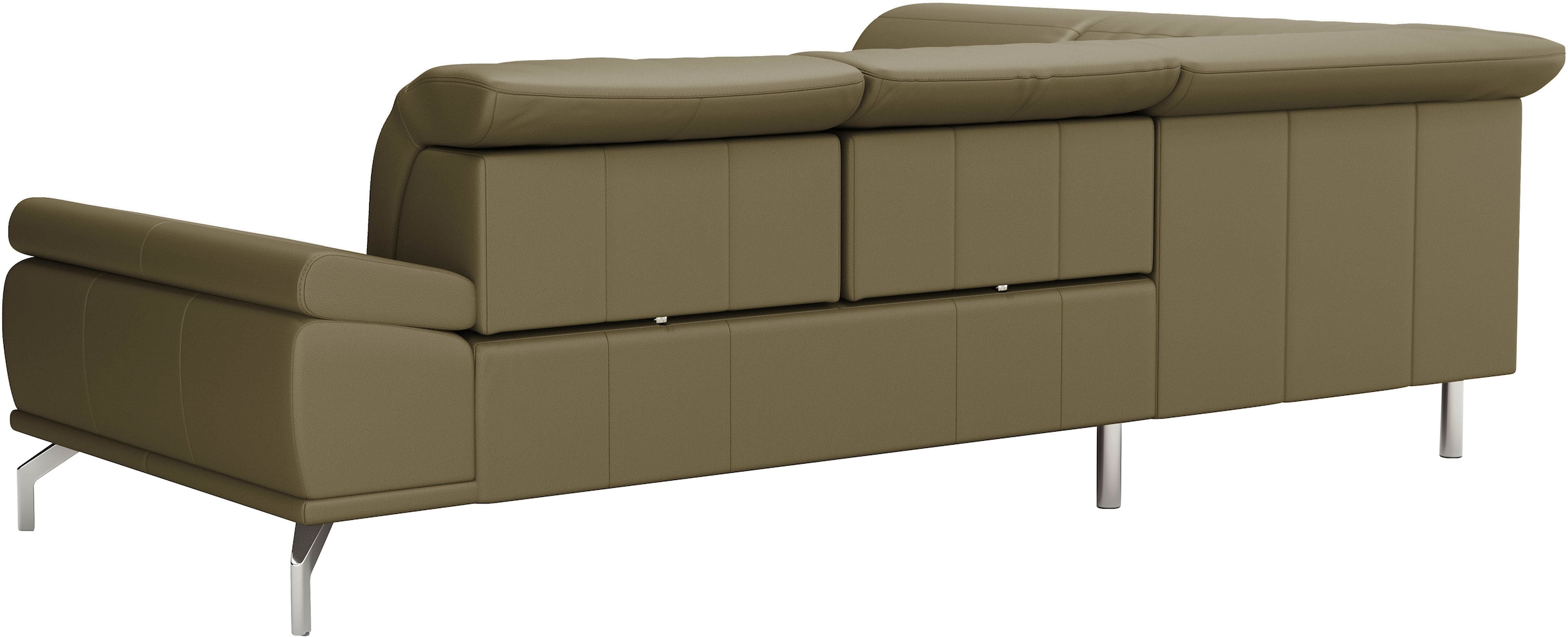 Places of Style Ecksofa »Caluna«, Inkl.Sitztiefenverstellung, wahlweise mit Kopf- und Armteilverstellung