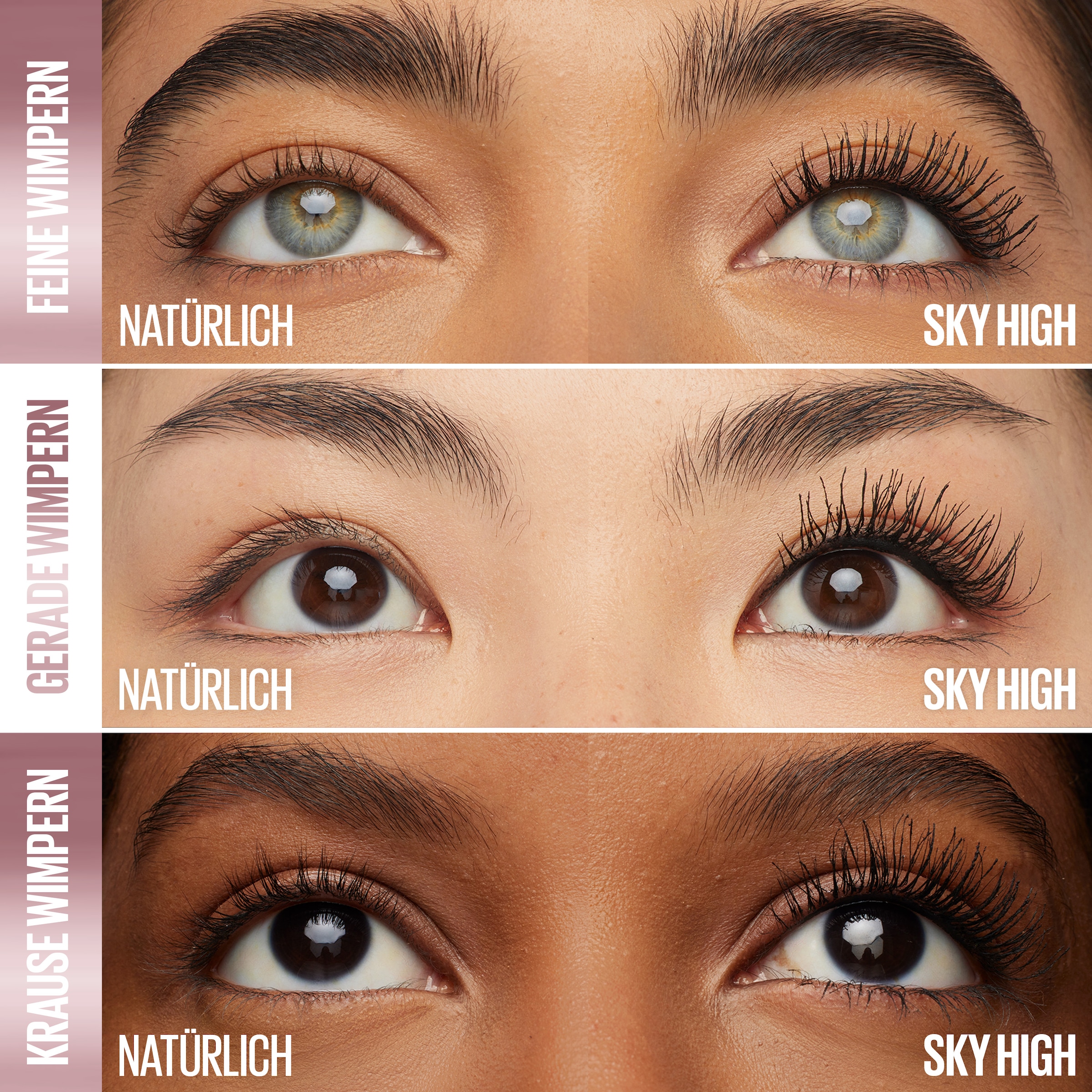 MAYBELLINE NEW YORK Mascara »Lash Sensational Sky High DP« mit kosmisch schwarzem Effekt