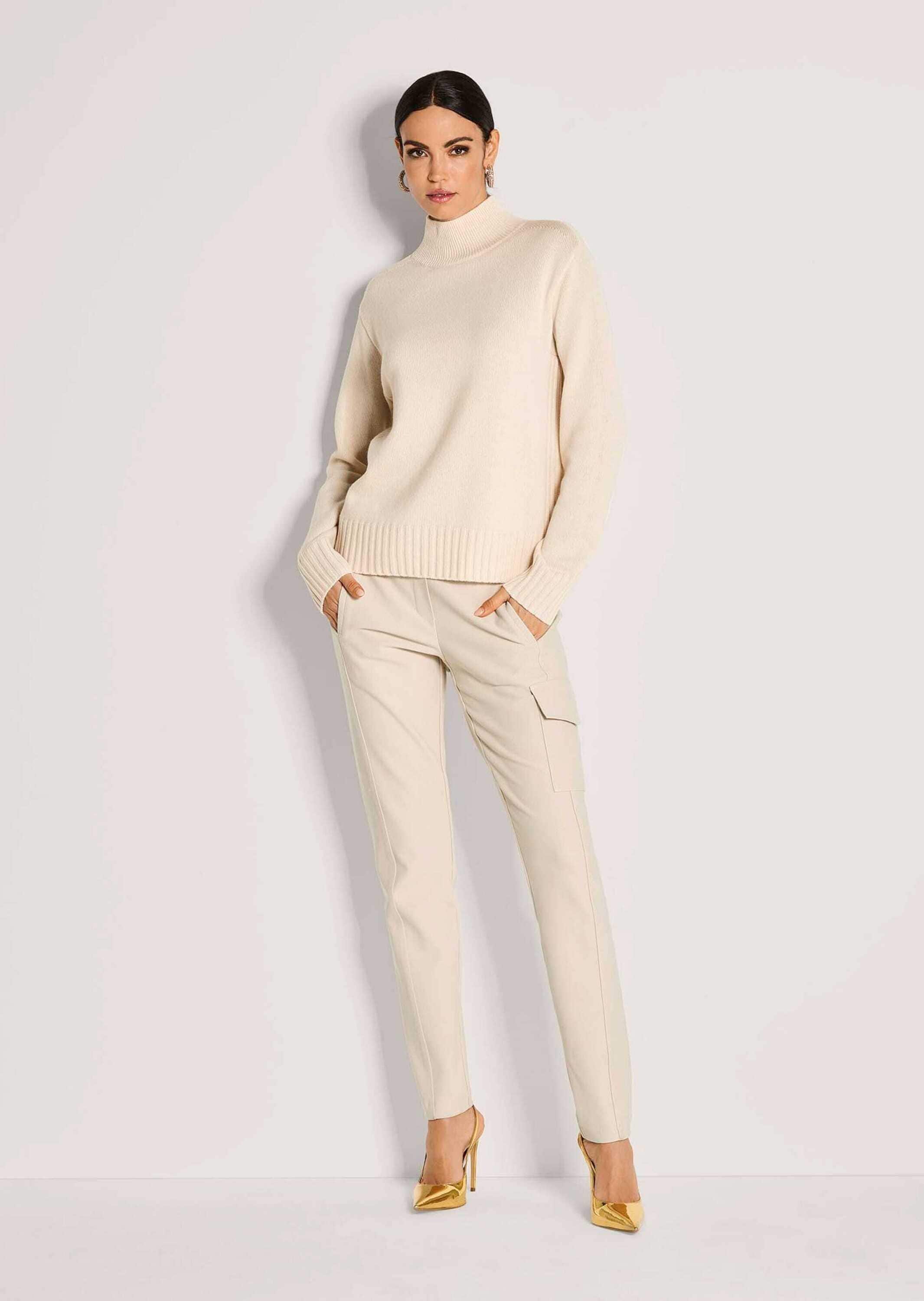 MADELEINE Longpullover »Strickpullover Stilvoller Kaschmirpullover mit Stehkragen« Mit edlem Kaschmir