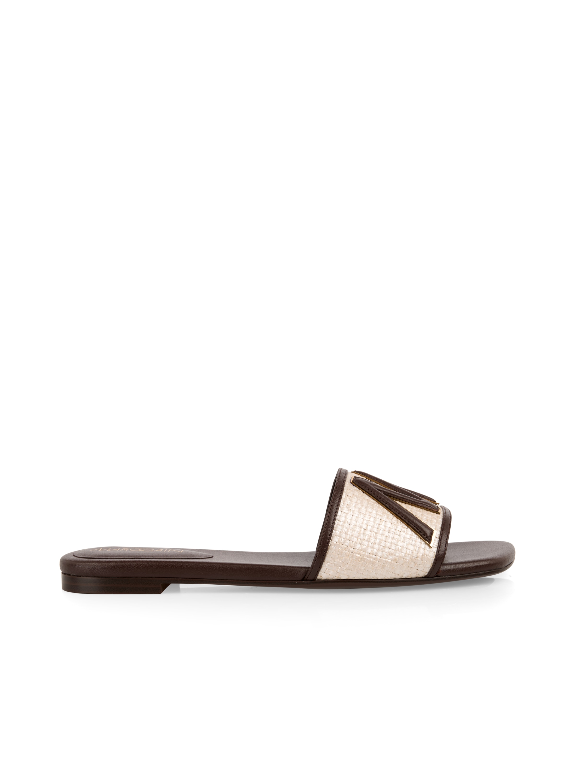 Marc Cain Pantolette »Collections Leo' Oasis«  Sommerschuh, Flats mit markantem MC Logo