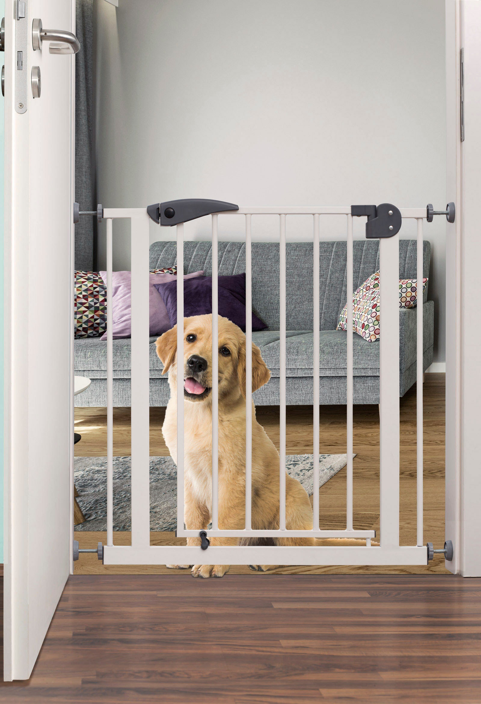 BabyGo Türschutzgitter »Safety Gate, weiß«, auch als Treppenschutzgitter verwendbar; Made in Europe