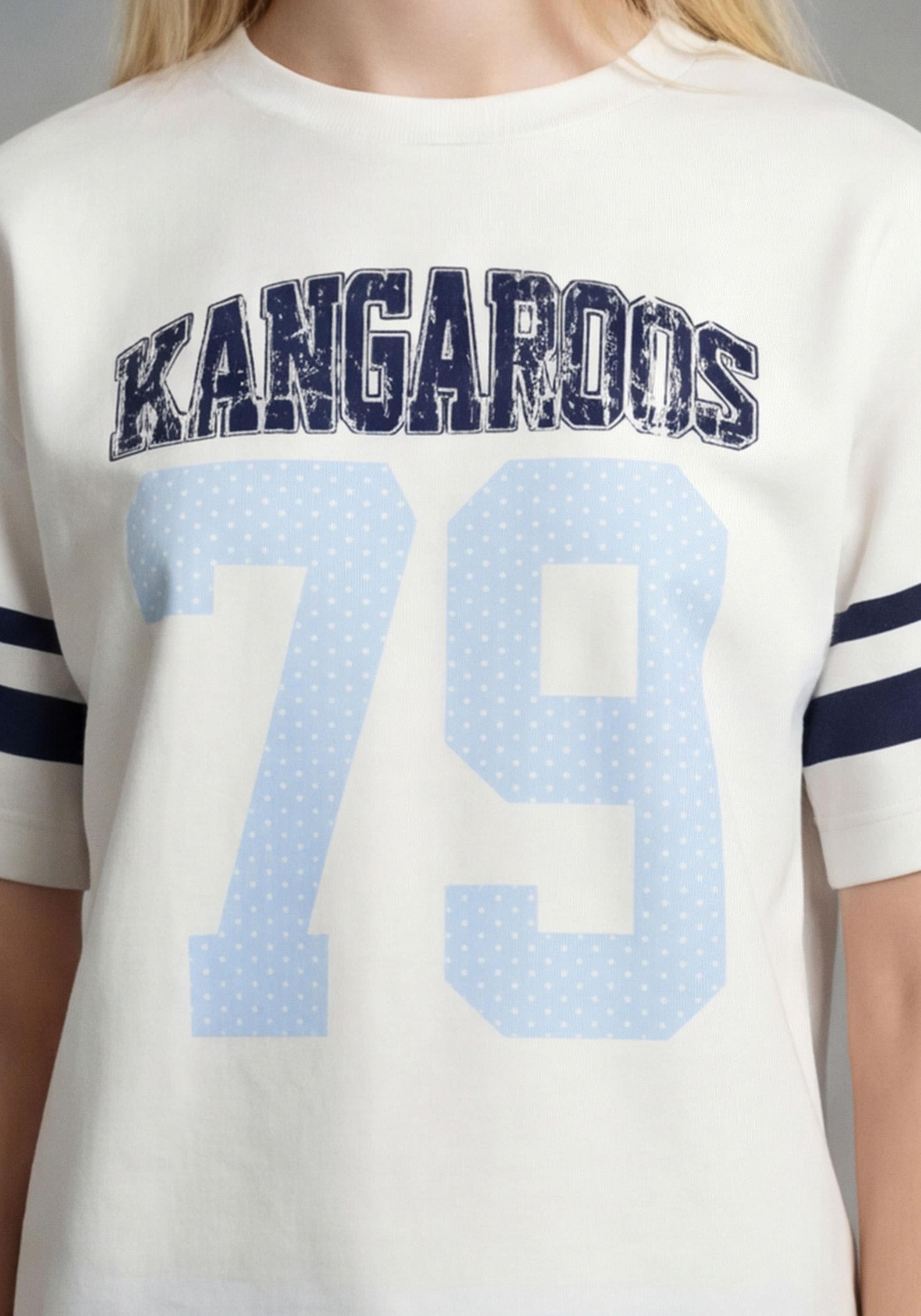 KangaROOS T-Shirt »Kangaroos im oversized-look« lässige Passform, Kurzarm, mit modischem Print, aus Baumwolle