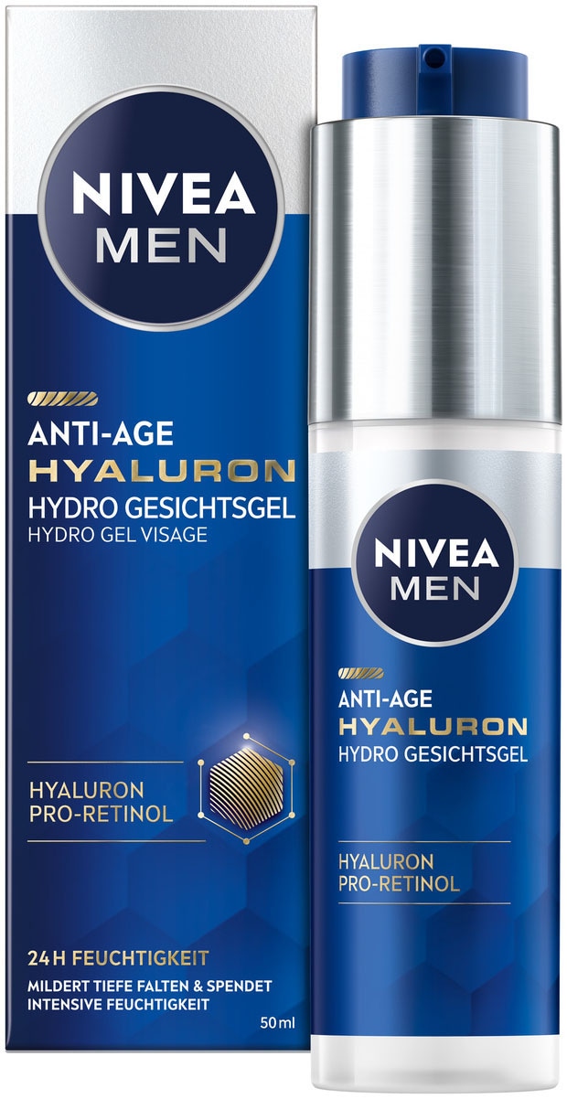 Nivea Men Anti-Aging-Creme »Anti-Age Hyaluron Hydro Gesichtsgel«