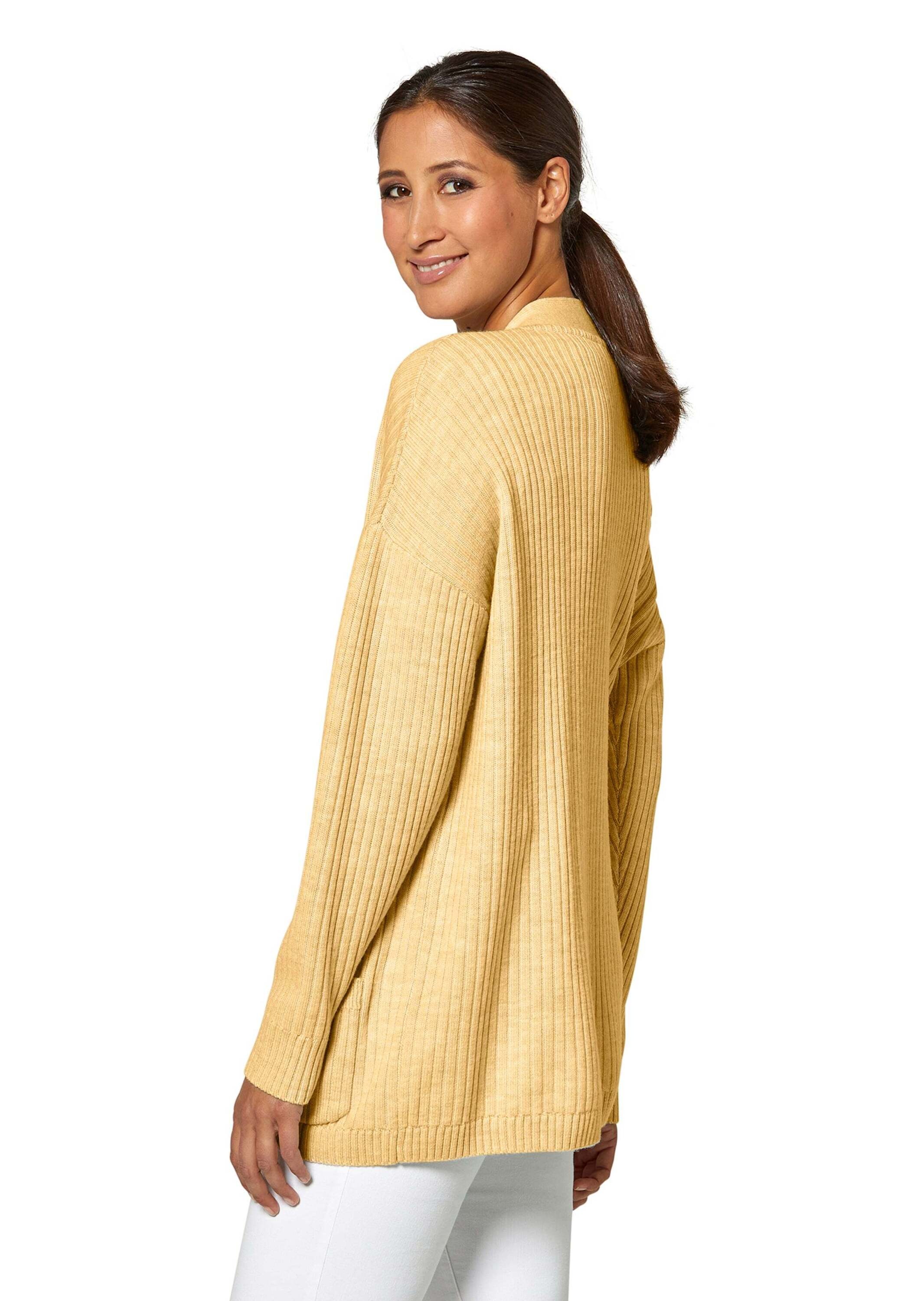 MADELEINE Strickjacke »Strickjacke Langer Woll-Cardigan im Oversize-Stil«