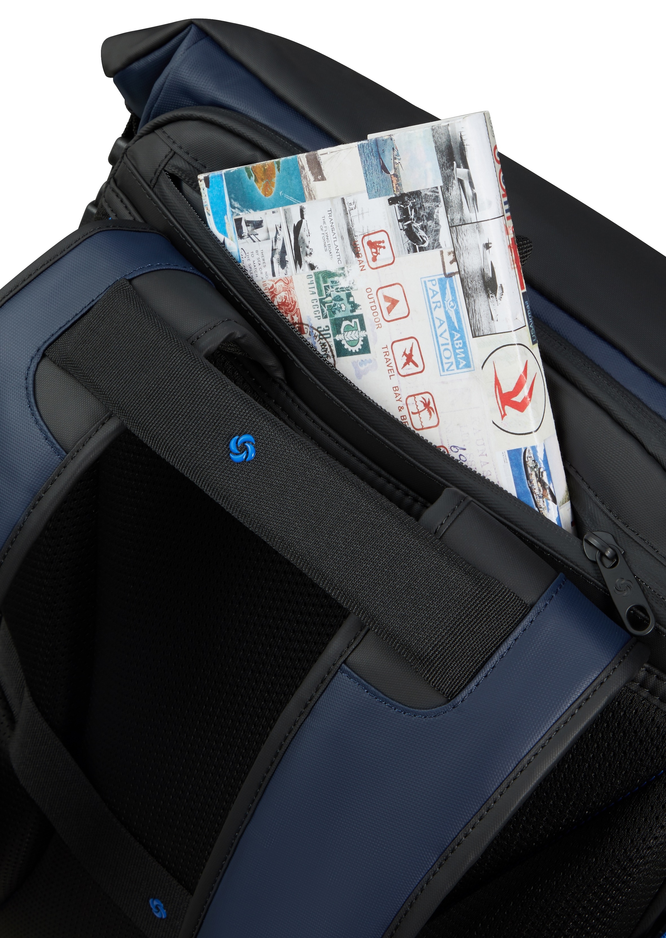 Samsonite Reiserucksack »ECODIVER L«, Freizeitrucksack Laptoprucksack Trolleyaufstecksystem Rolltop Backpack