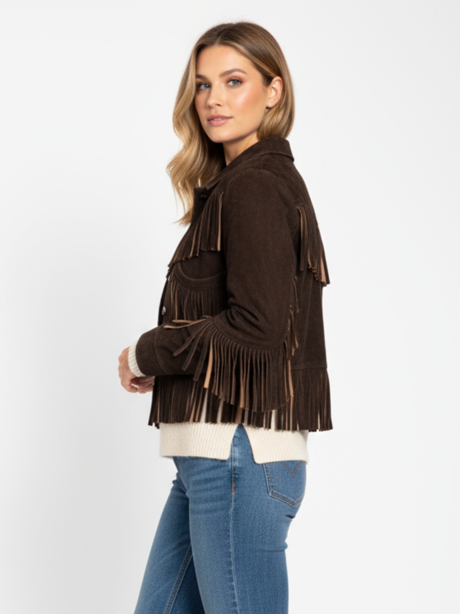 RICANO Kurzjacke »Western-Lederjacke Sedley« keine Angabe Handgefertigt aus echtem Leder