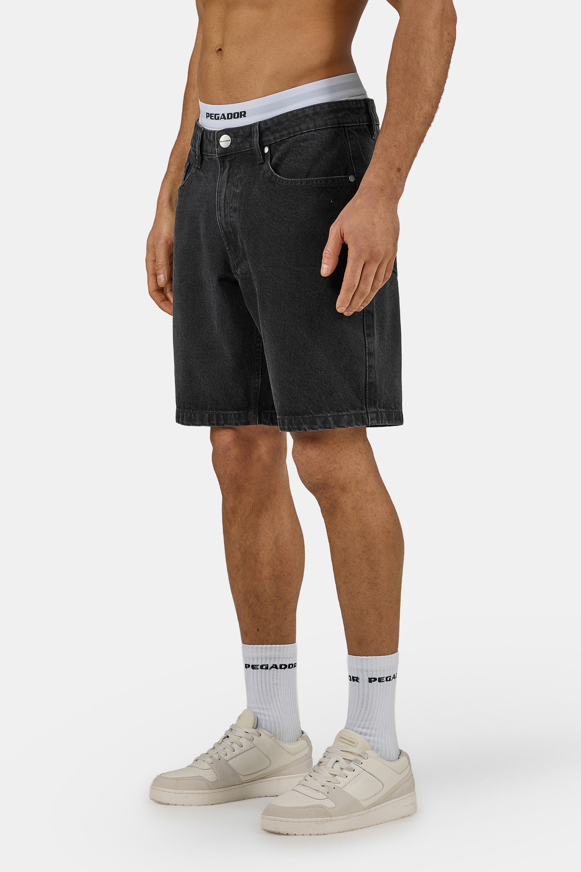 PEGADOR Jeansshorts »Bostic Jeans Shorts« Baumwolle, regular fit