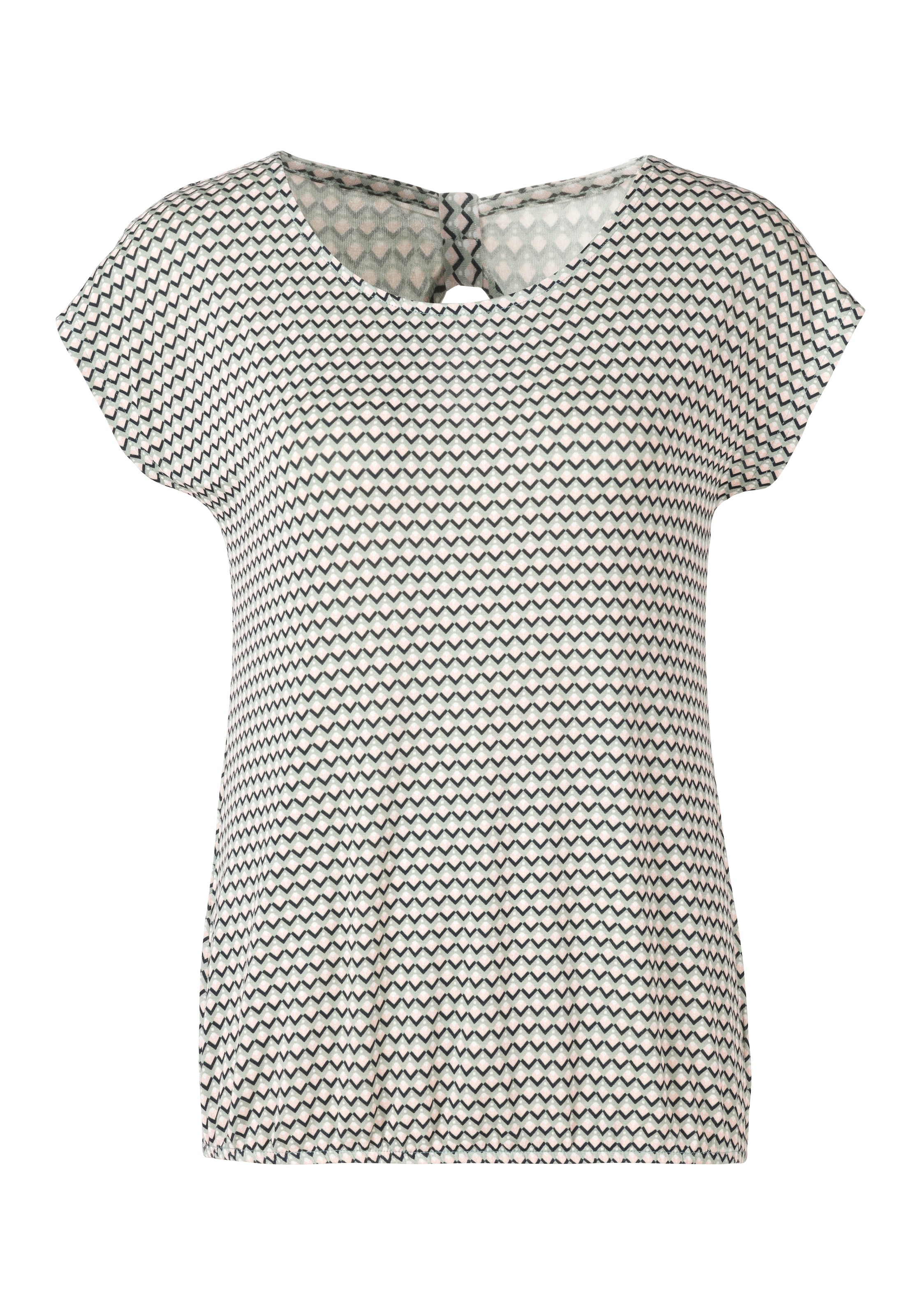 Vivance T-Shirt, (2er-Pack), mit Cut-Out und zarter Raffung im Nacken