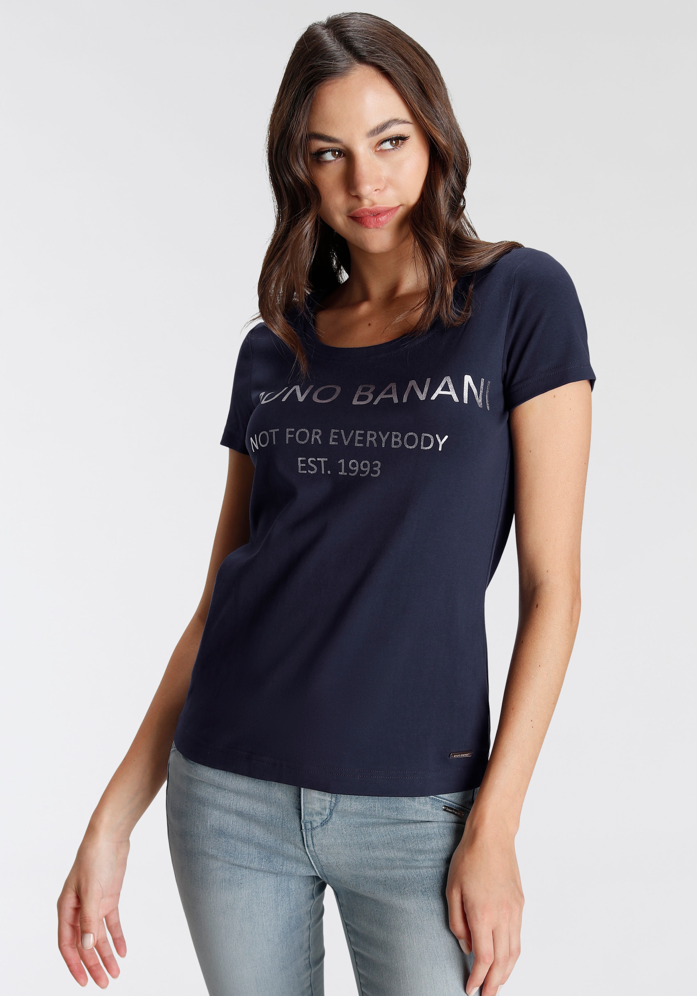 bei Banani OTTO NEUE mit kaufen KOLLEKTION T-Shirt, Logodruck online Bruno goldfarbenem