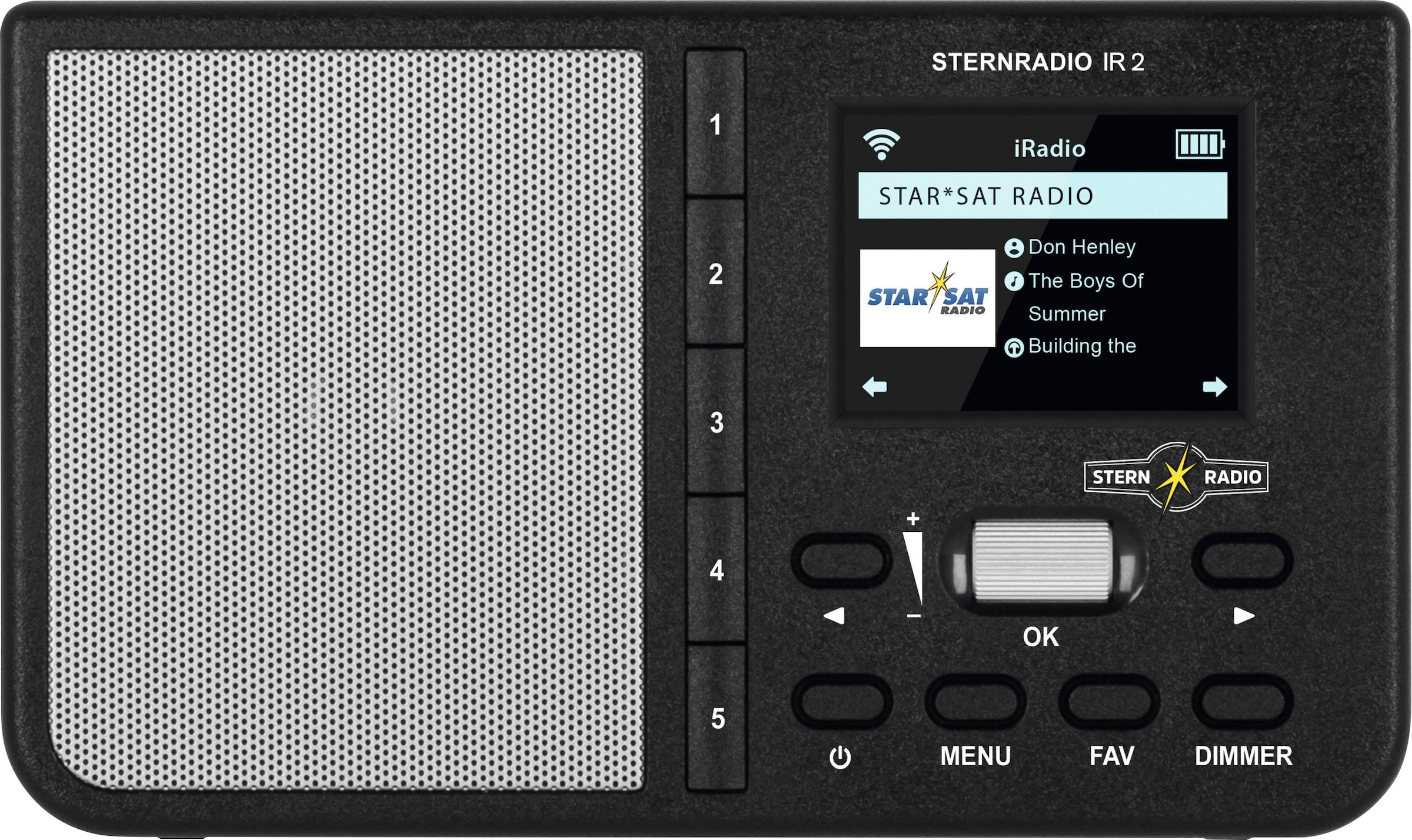 TechniSat Internet-Radio »STERNRADIO IR 2«, (WLAN Internetradio 2 W)