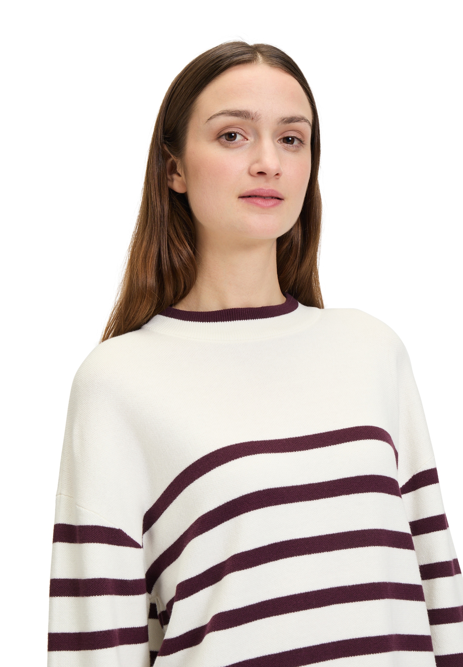 Betty&Co Strickpullover »Strickpullover mit Streifen«