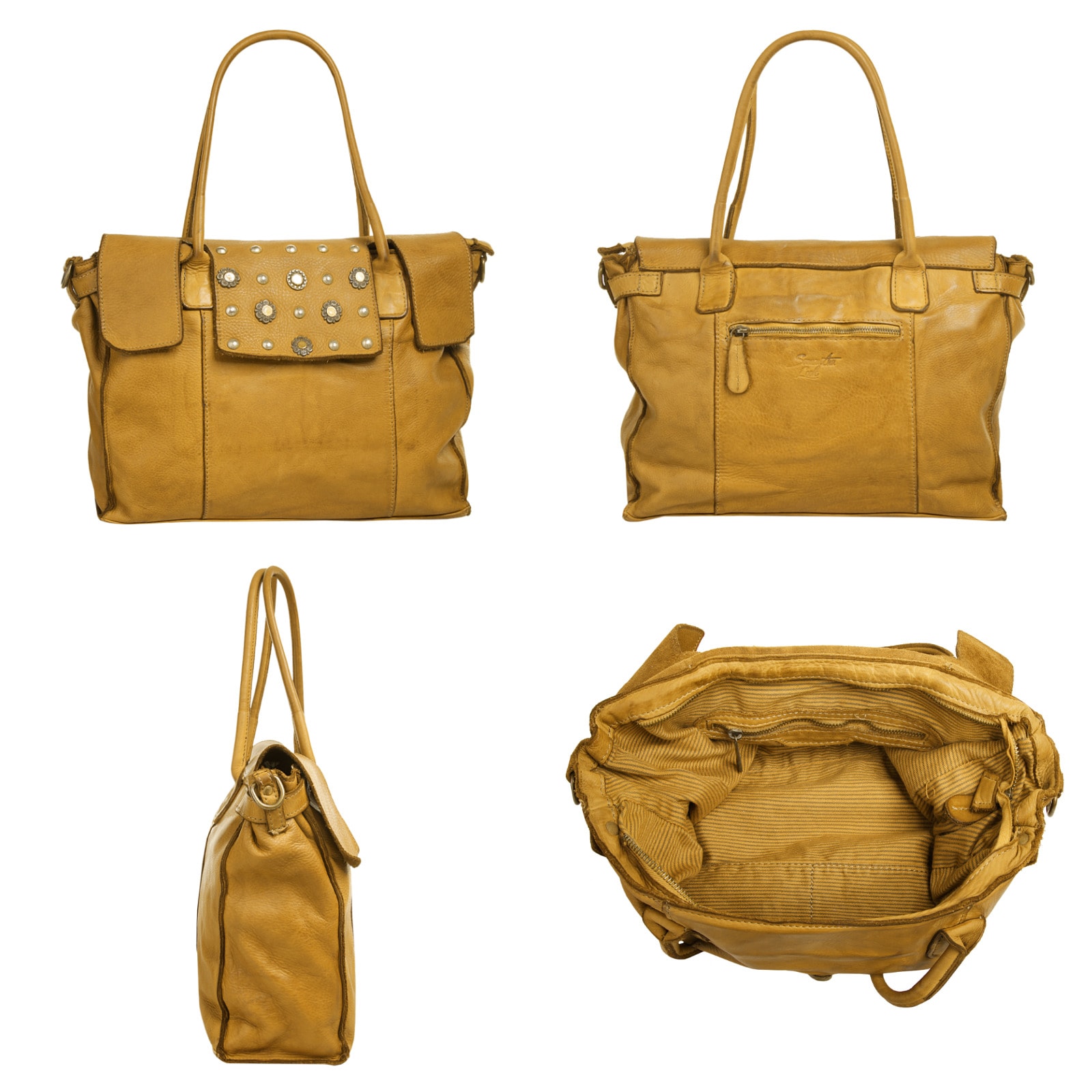 Samantha Look Shopper, echt Leder, Made in Italy