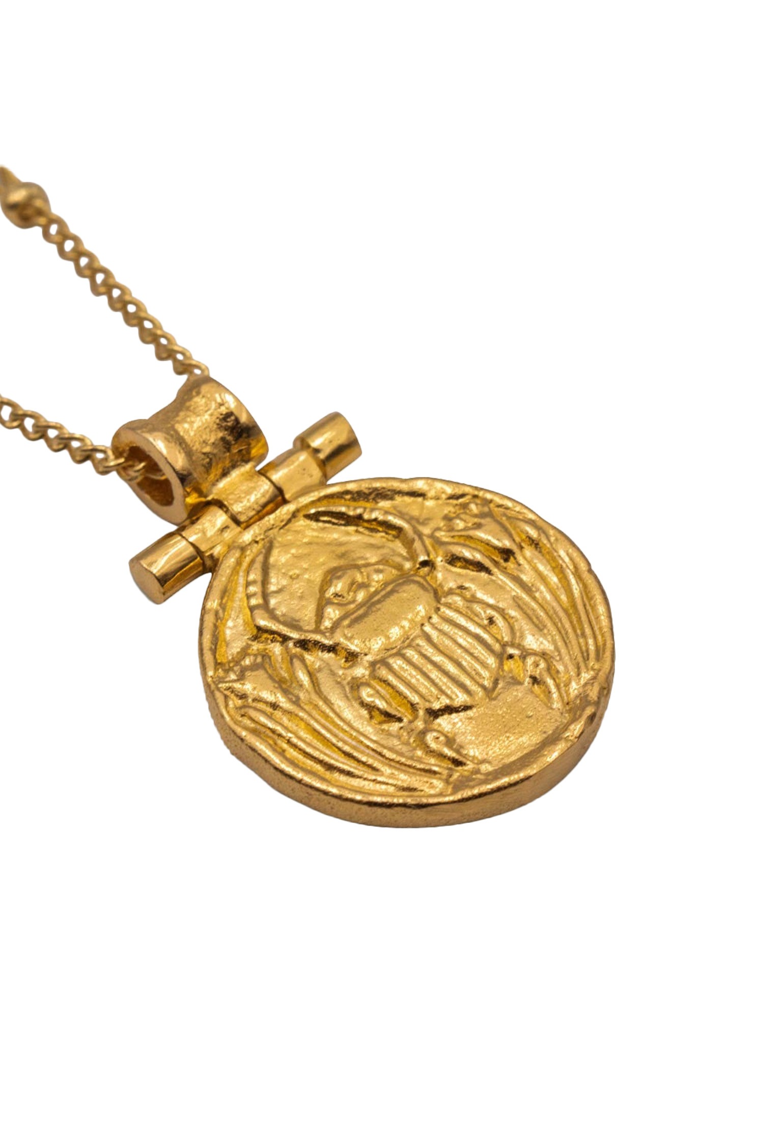 HAZE & GLORY Kette mit Anhänger »Halskette Glückskäfer - Scarab 925 Silber«