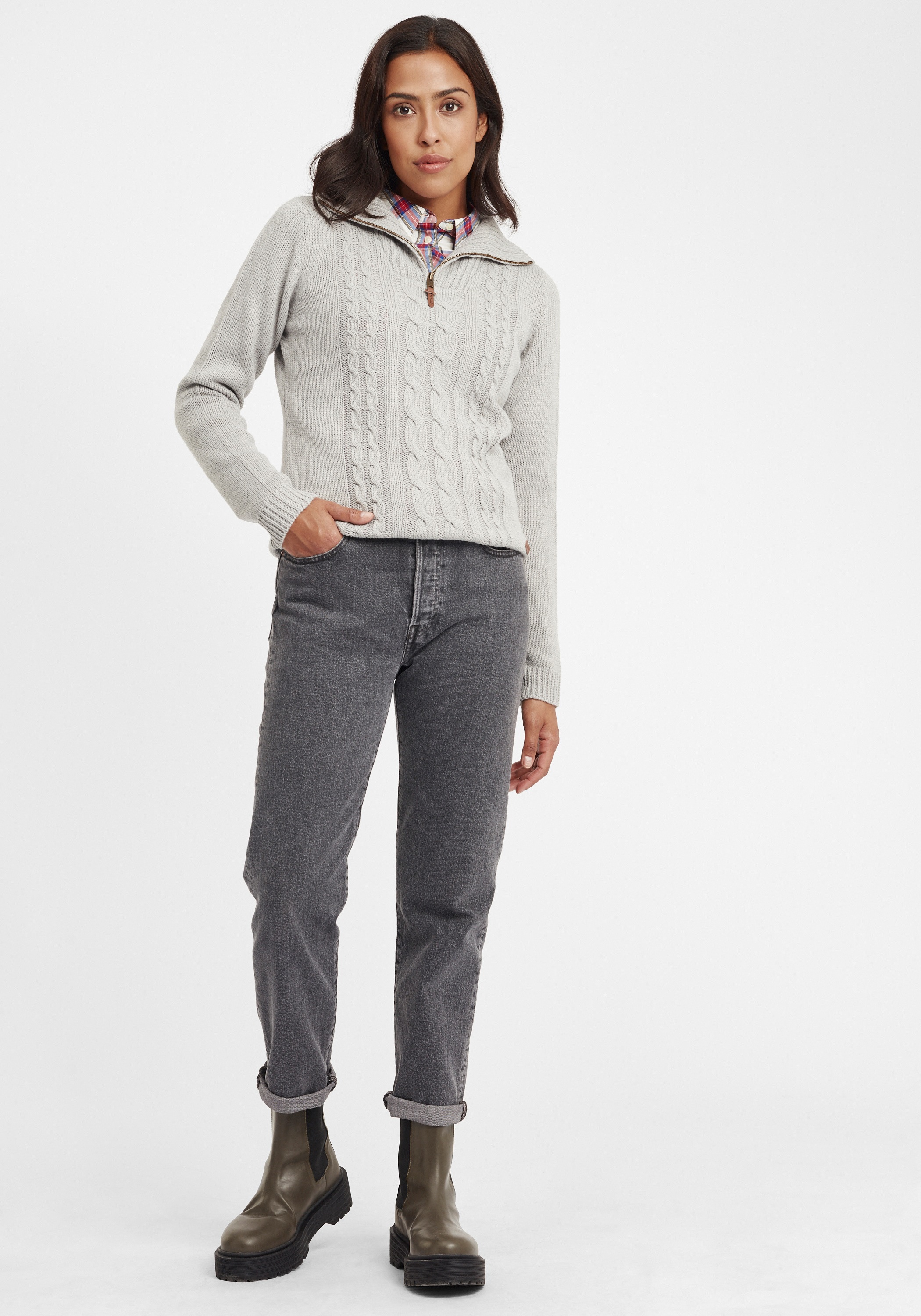 OXMO Strickjacke »Strickpullover OXCarry«