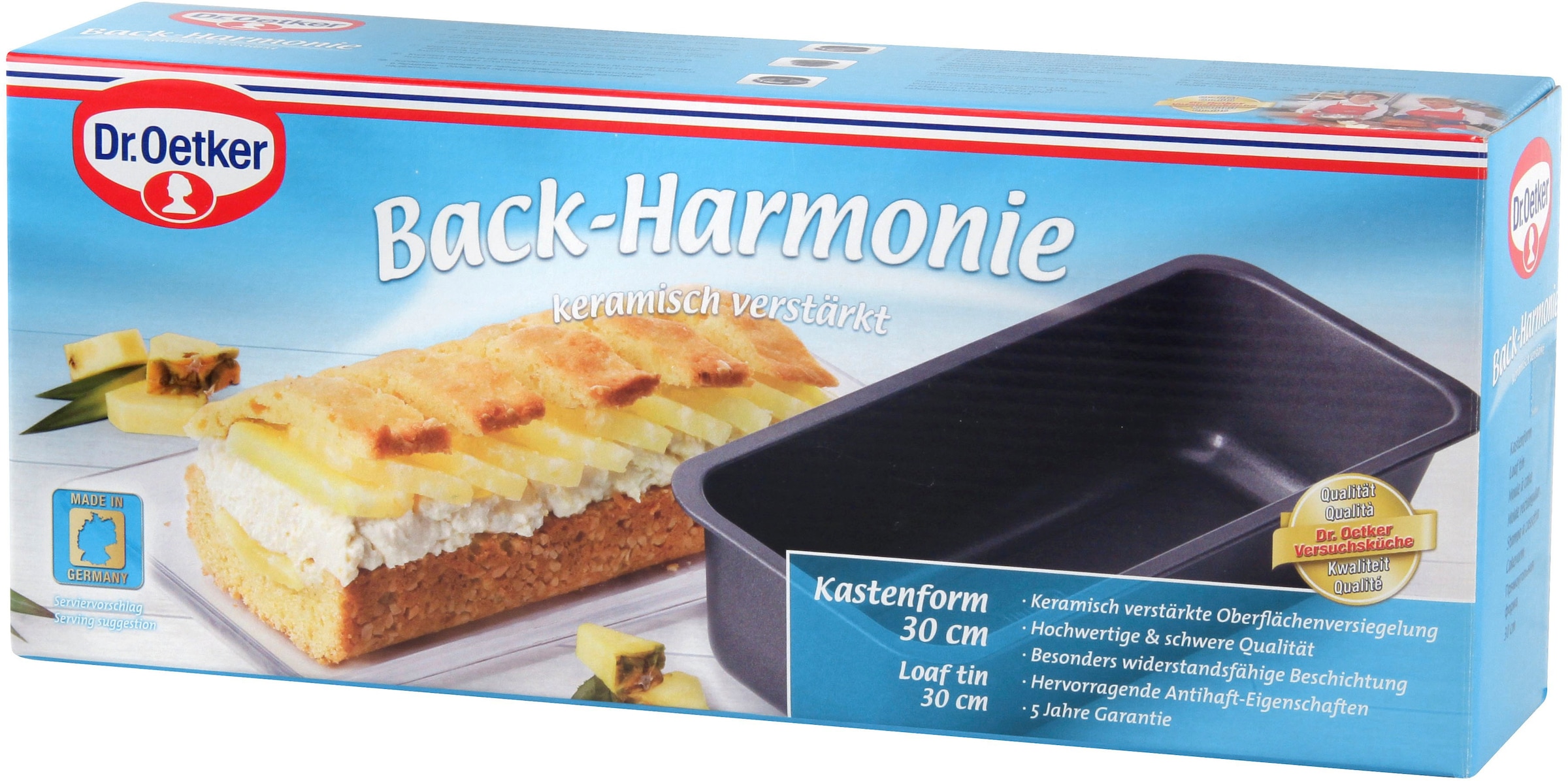Dr. Oetker Küchenhelfer Kastenform »Back-Harmonie, mit exzellenten Antihaft-Eigenschaften« Keramisch Verstärkte Beschichtung, Made in Germany