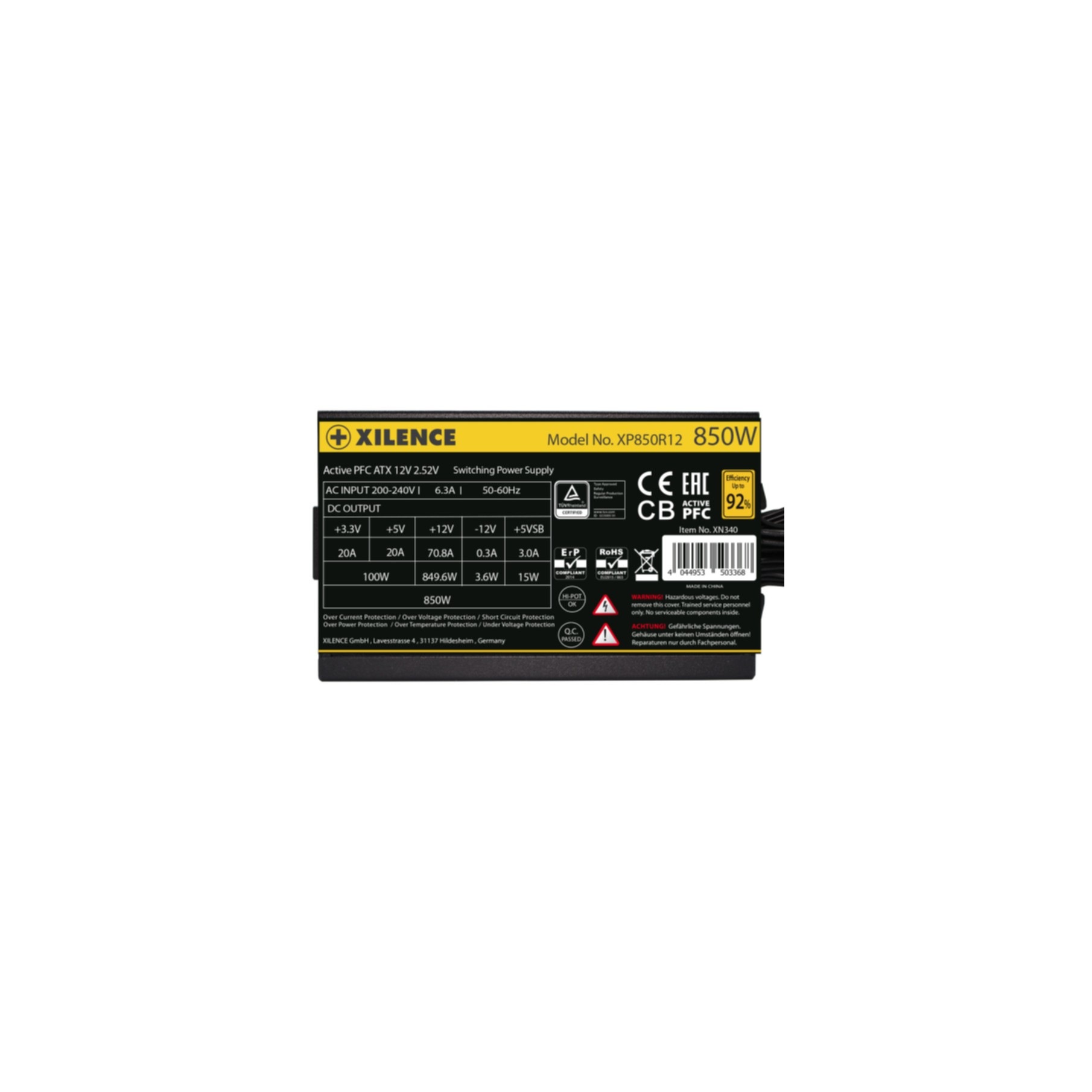 Xilence Netzteil »XN340 , XP850R12«