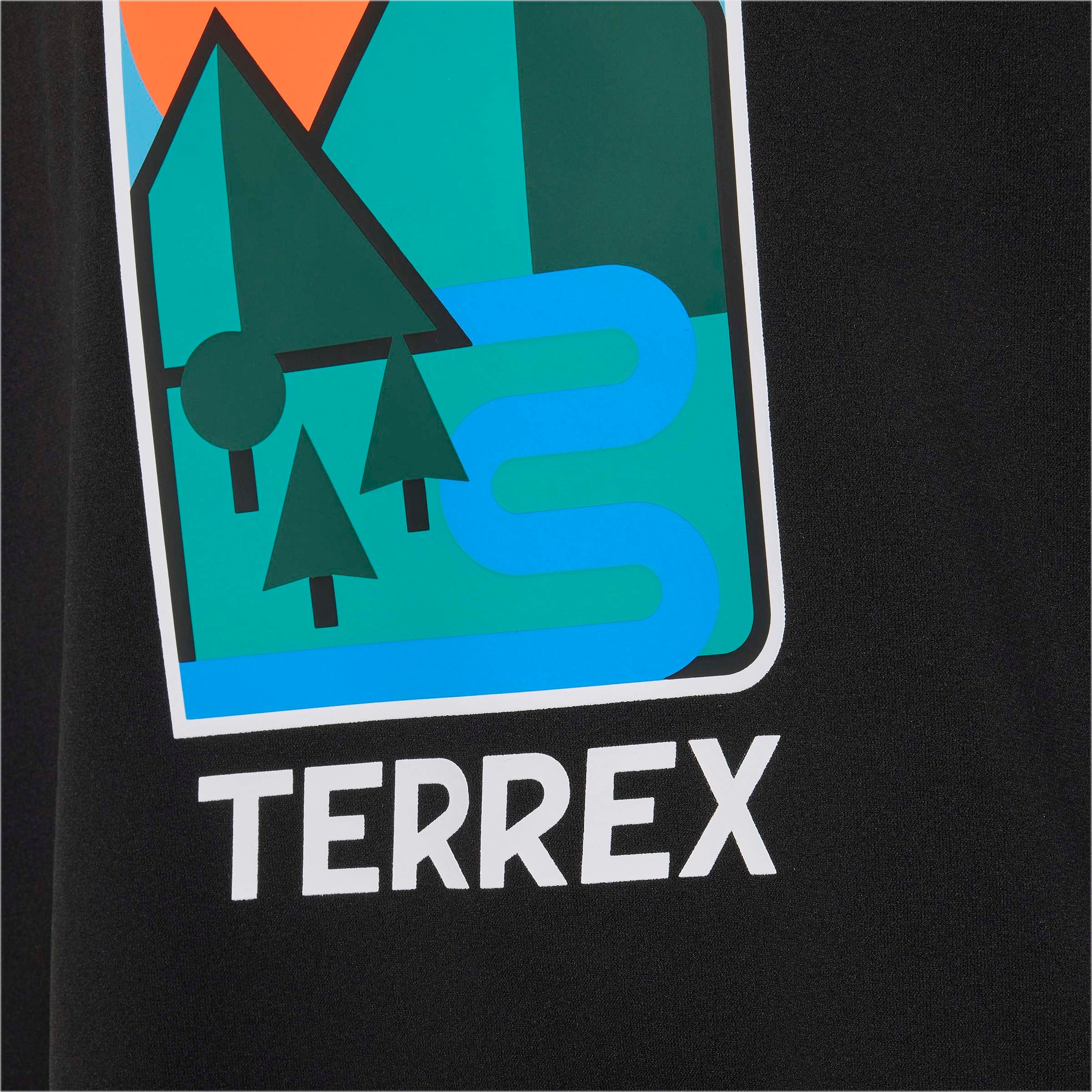 adidas TERREX Funktionsshirt »KIDS XPLORIC GRAPHIC TECH« mit climacool® Technologie, Kurzarm, ohne Verschluss, für Kinder