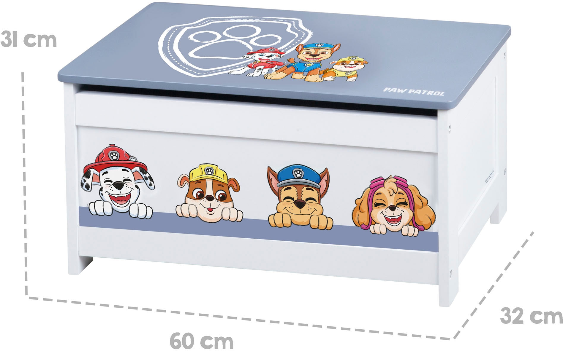 roba® Truhe »PAW Patrol«, mit Deckelbremse