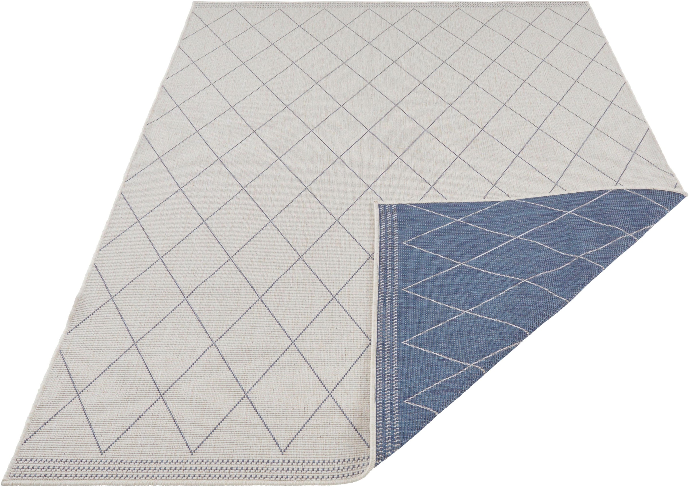 freundin Home Collection Teppich »Daisy«, rechteckig, 5 mm Höhe, In-& Outdoor, Teppich, Wetterfest, Balkon, Garten, Wohnzimmer, Modern