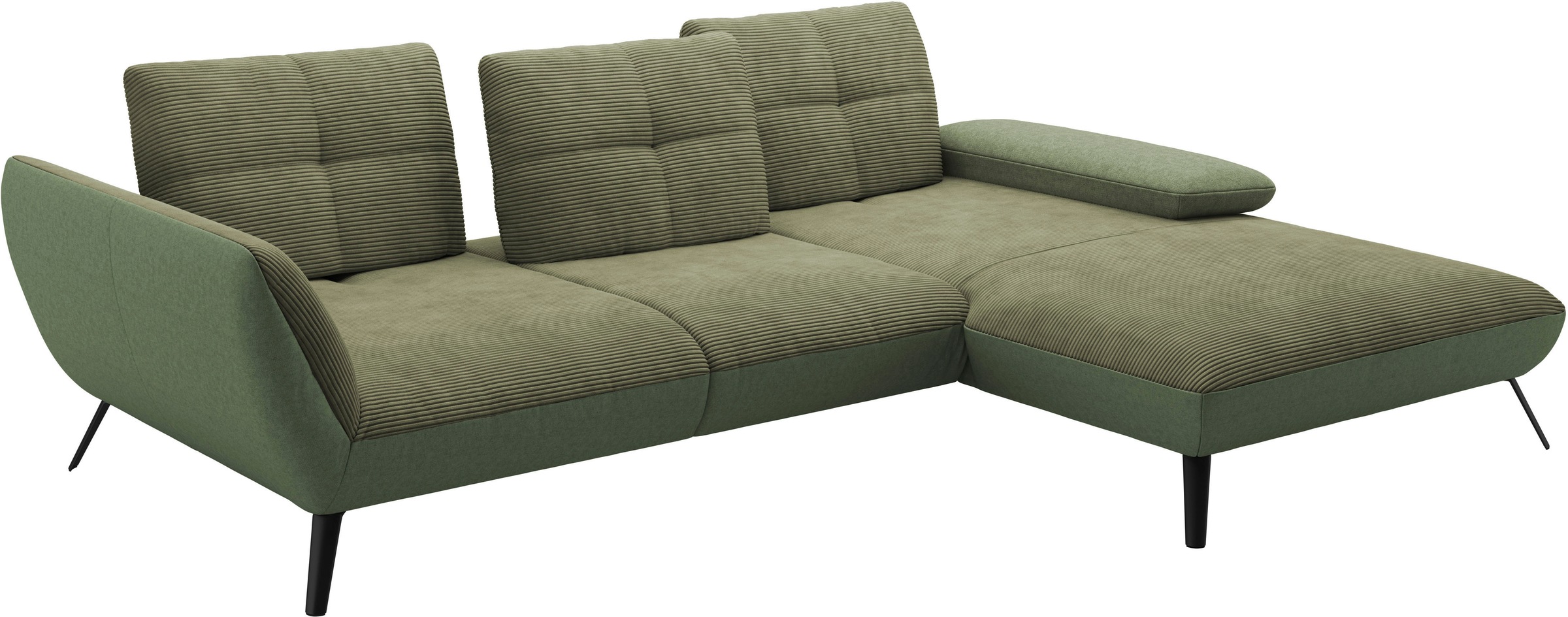 Places of Style Ecksofa »Mikado L-Form«, inkl. Sitztiefenverstellung und Armteilverstellung