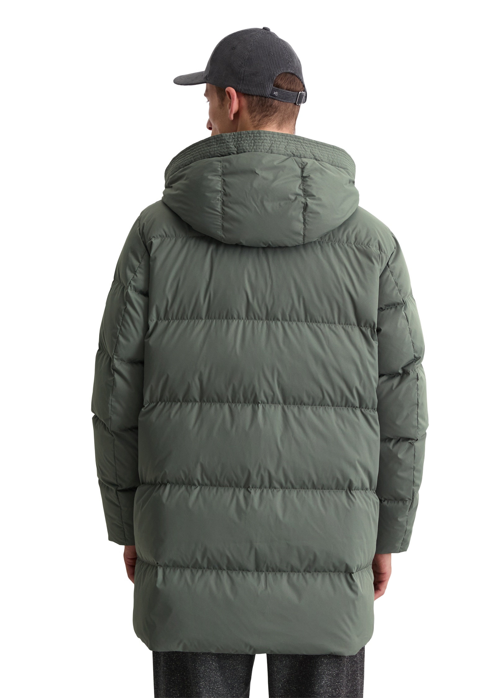 Marc O'Polo Daunenjacke, mit Kapuze, Pufferjacke, regular fit, eingesetzte, elastische Ärmelabschlüsse