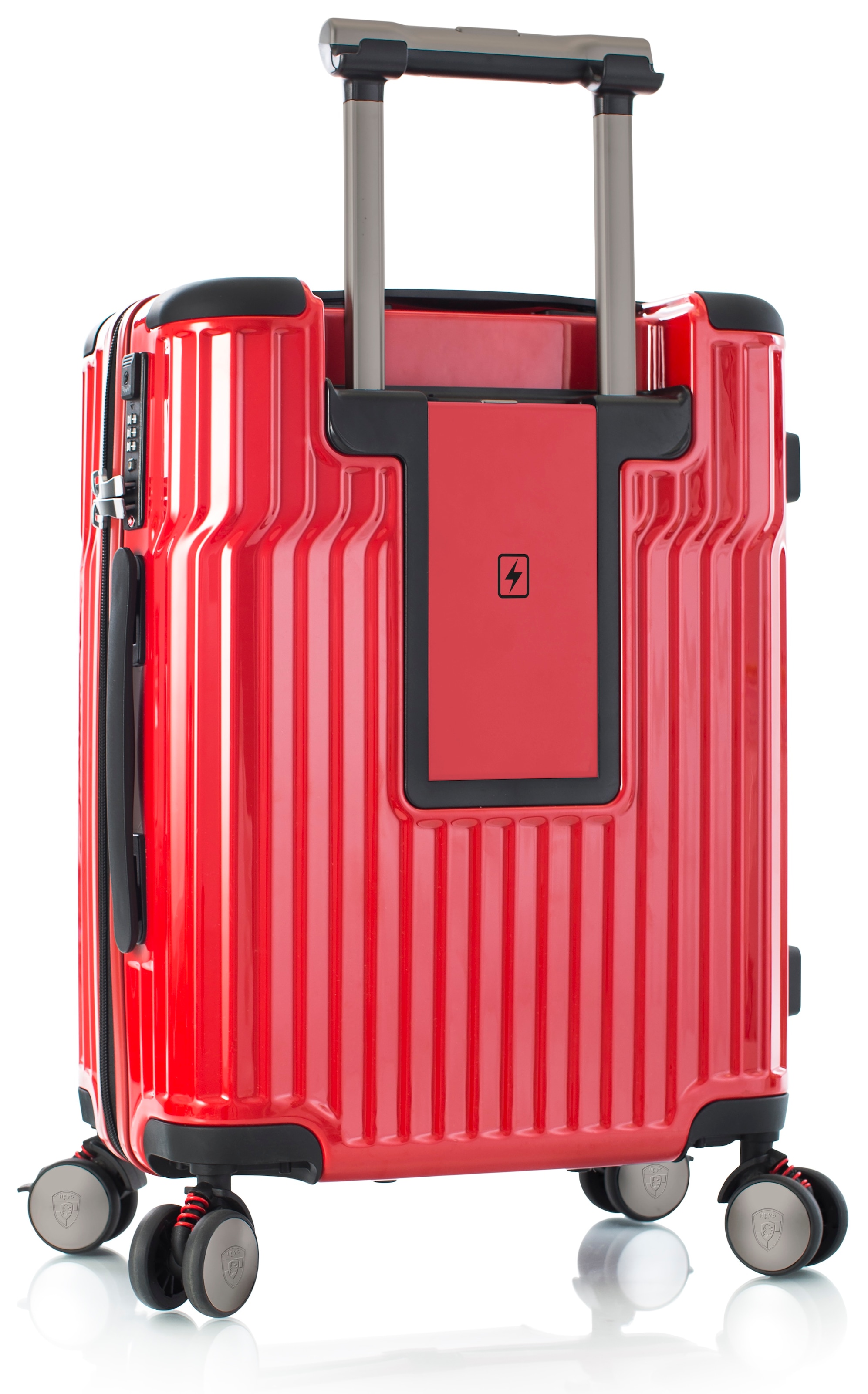 Heys Handgepäckkoffer »Handgepäckkoffer Tekno, 53 cm«, 4 Rollen, Heys x Joachim Llambi mit USB-Anschluss
