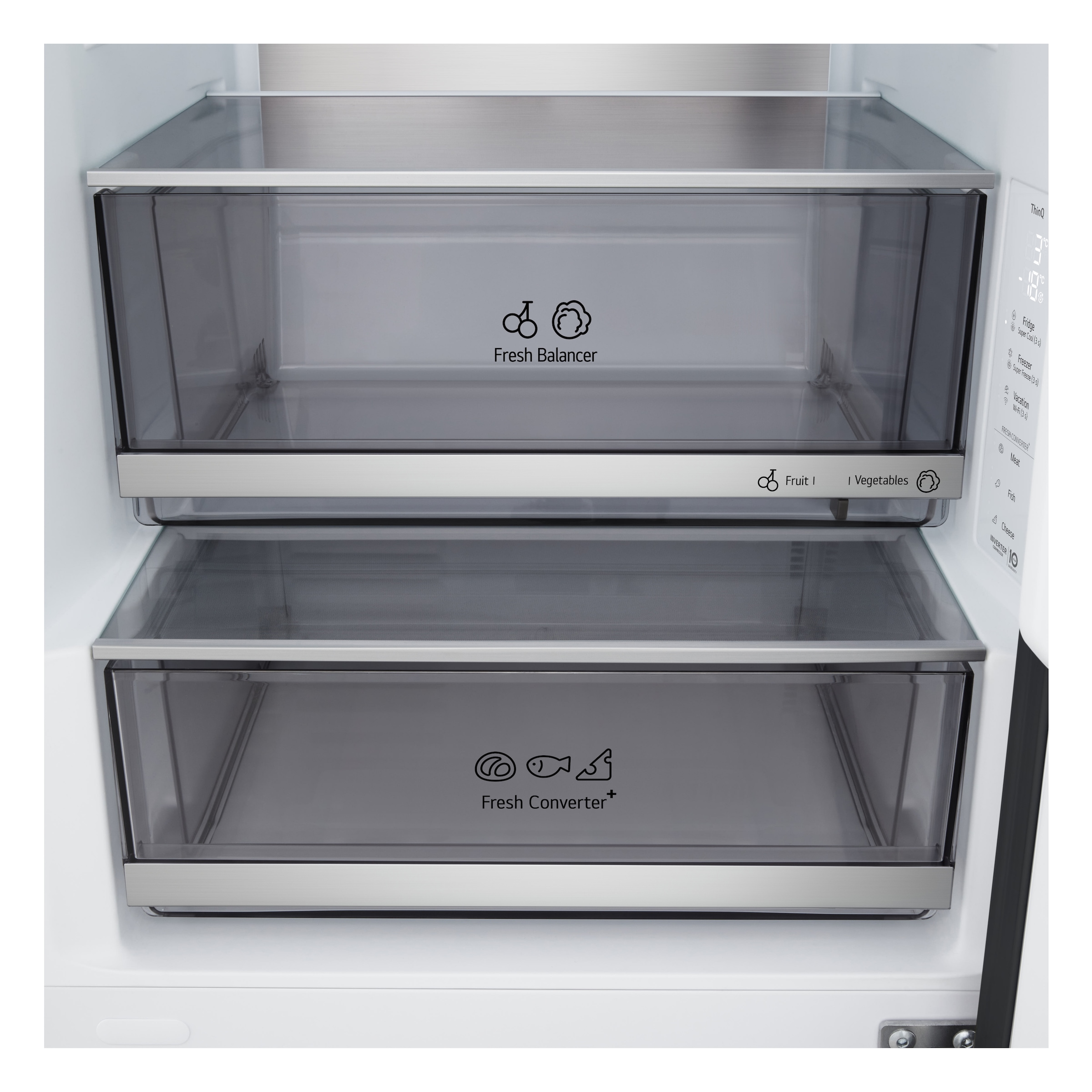 LG Kühl-/Gefrierkombination Serie 7 »GBBS716AEV« 186 cm hoch 59,7 cm breit Vollintegrierbarer Kühlschrank dank frontaler Luftzufuhr und Abluft