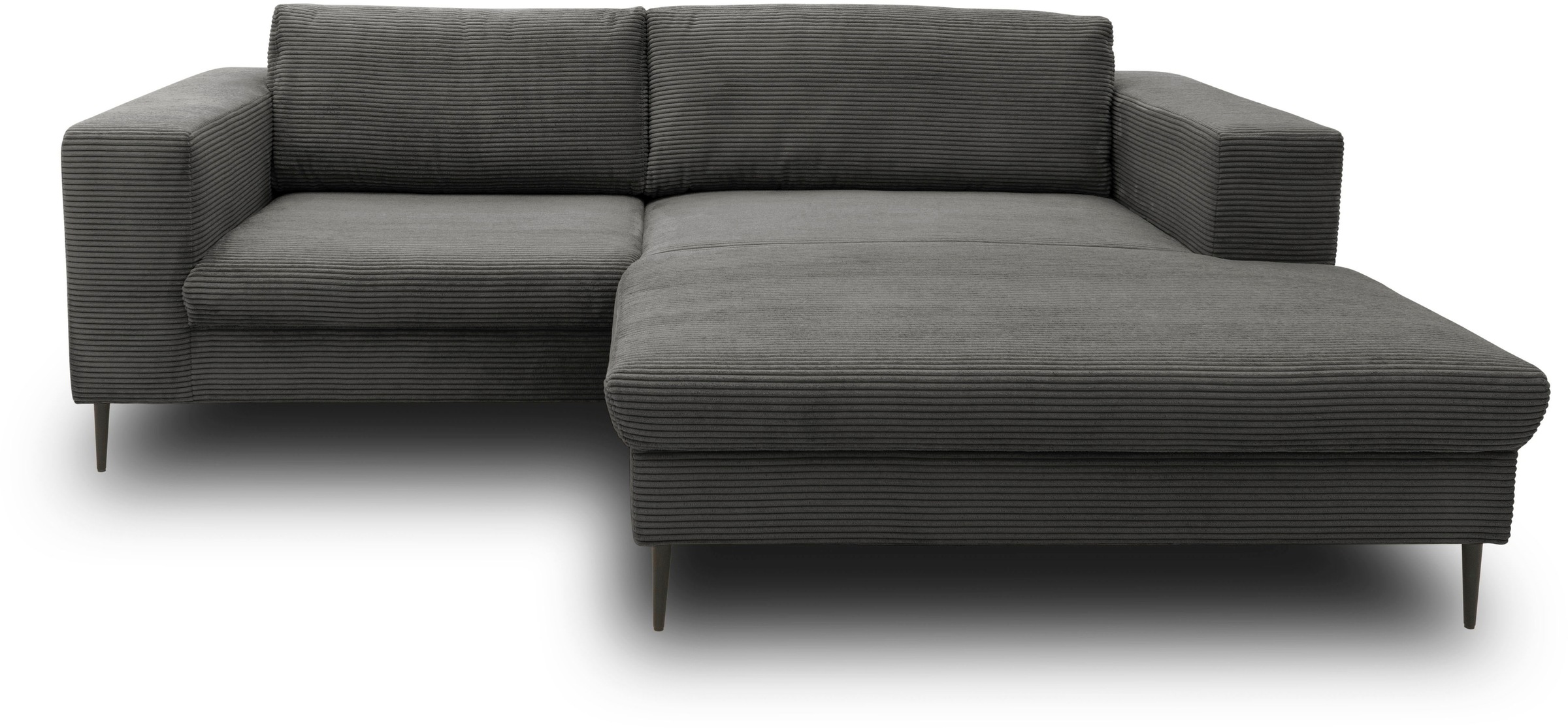 DOMO collection Ecksofa »Modica kompakt und elegant, Breite 244, L-Form«, moderne Optik mit extrabreiter Recamiere, auch in Cord