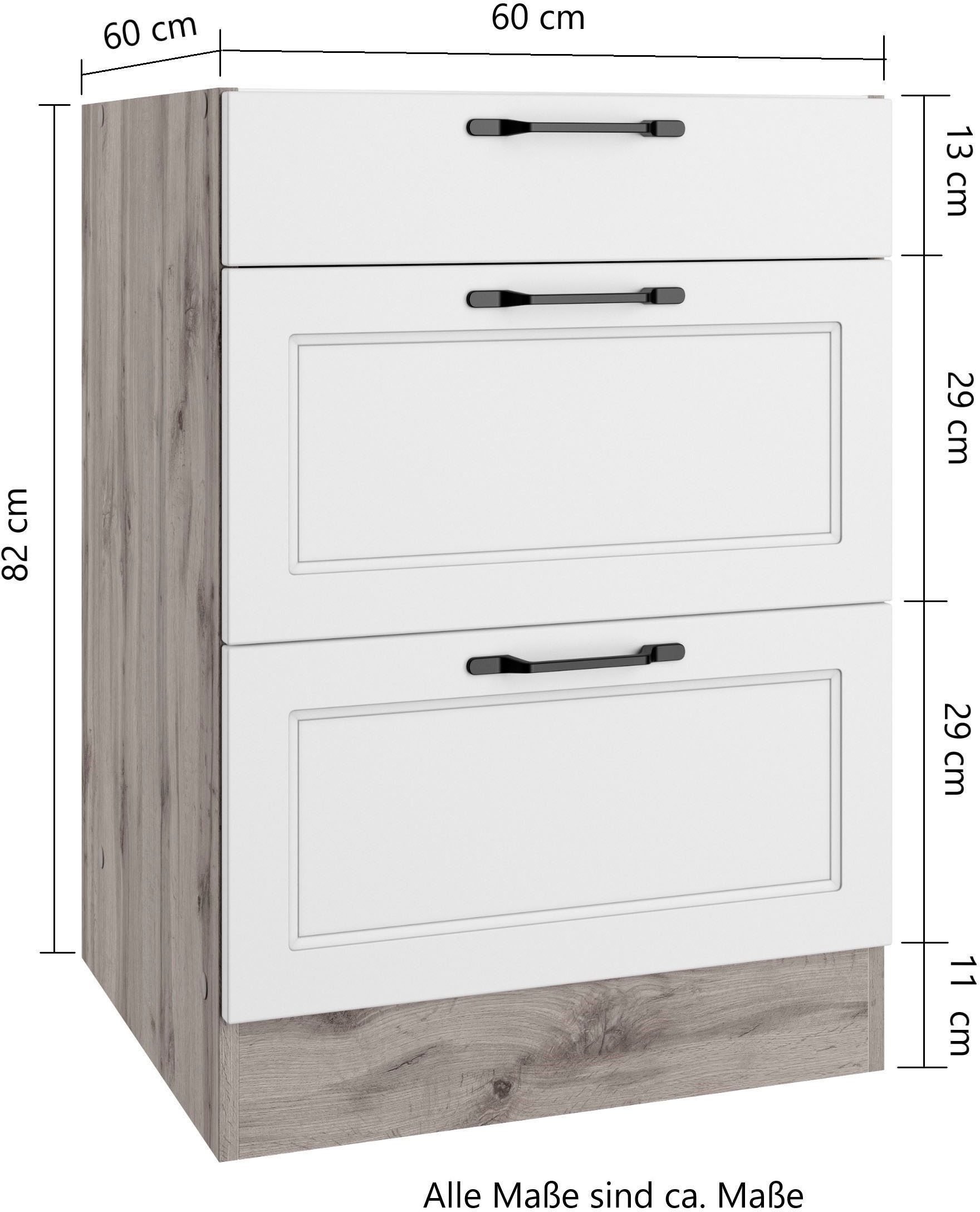 KOCHSTATION Unterschrank »KS-Lana« Breite 60 cm