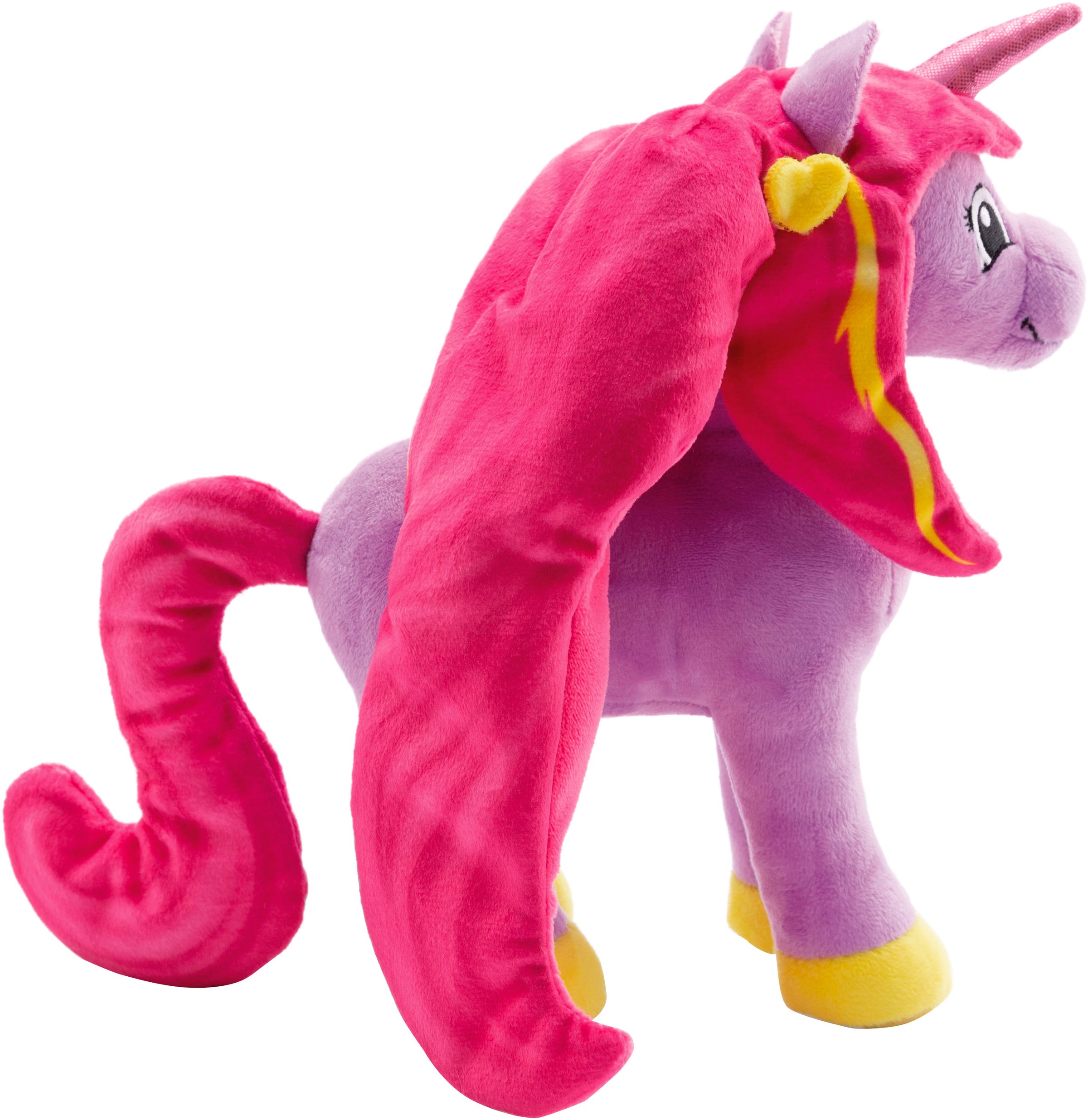 Nici Kuscheltier »Lissy PONY, Einhorn Mandy lila-pink, 22 cm«, stehend