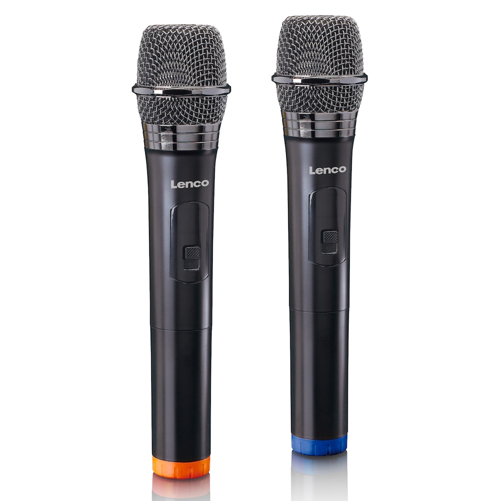 Lenco Mikrofon »MCW-020BK - Set mit 2 kabellosen Mikrofonen«