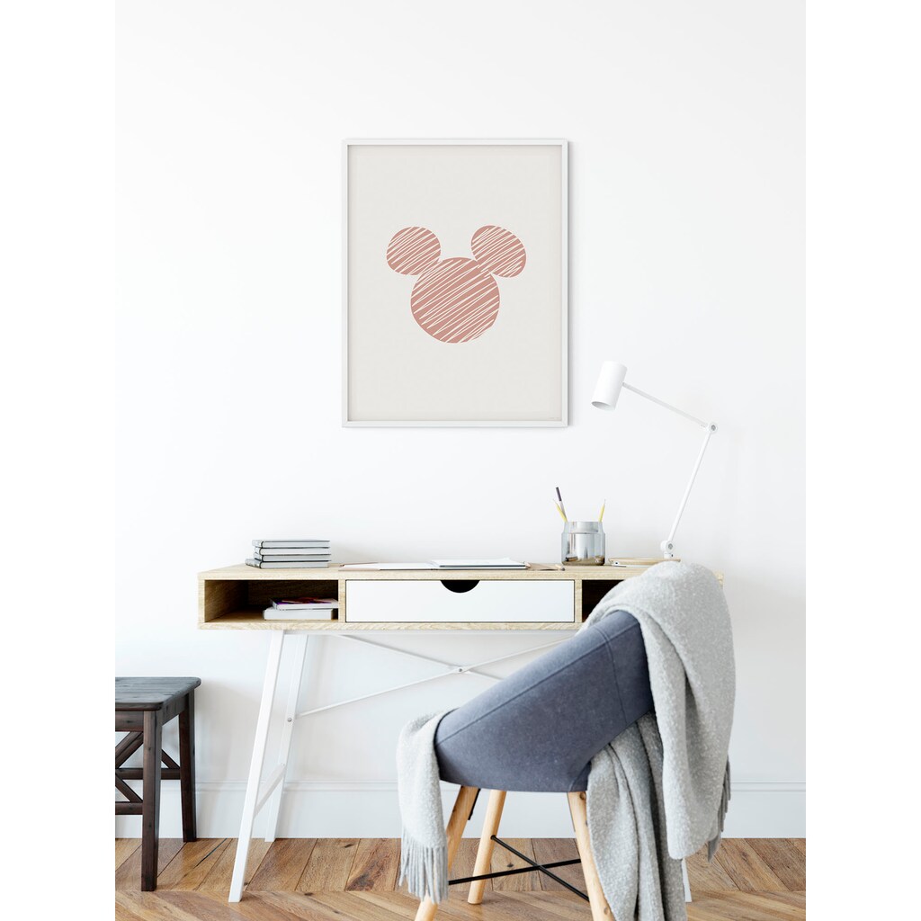 Komar Wandbild »Striped Mouse«, (1 St.), Deutsches Premium-Poster Fotopapier mit seidenmatter Oberfläche und hoher Lichtbeständigkeit. Für fotorealistische Drucke mit gestochen scharfen Details und hervorragender Farbbrillanz.