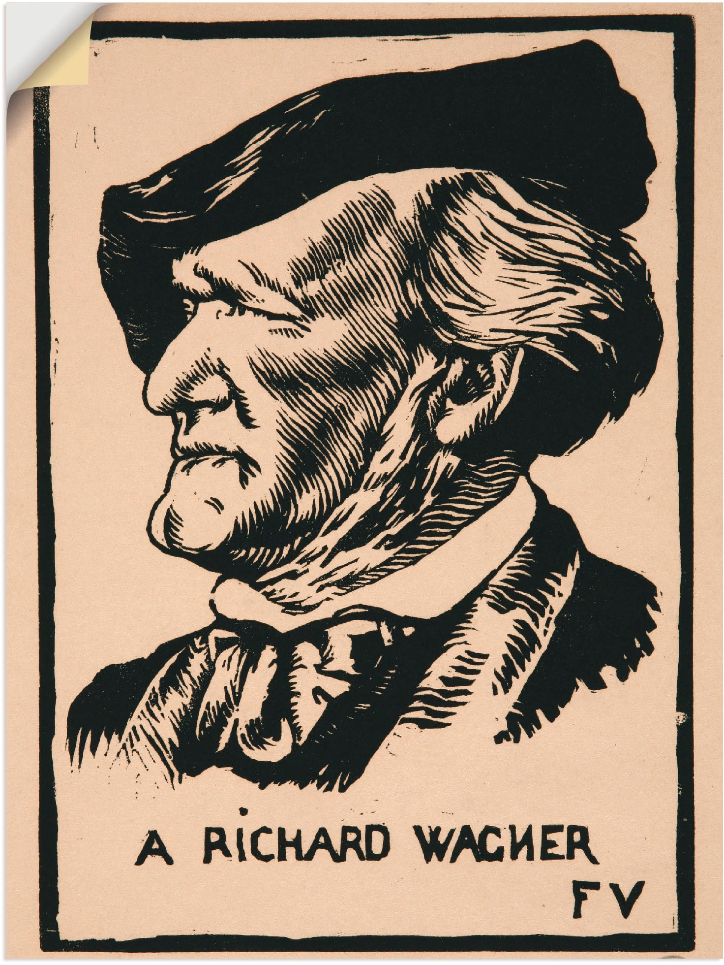 Wandfolie »Ein Richard Wagner. 1891«, Menschen, (1 St.), selbstklebend